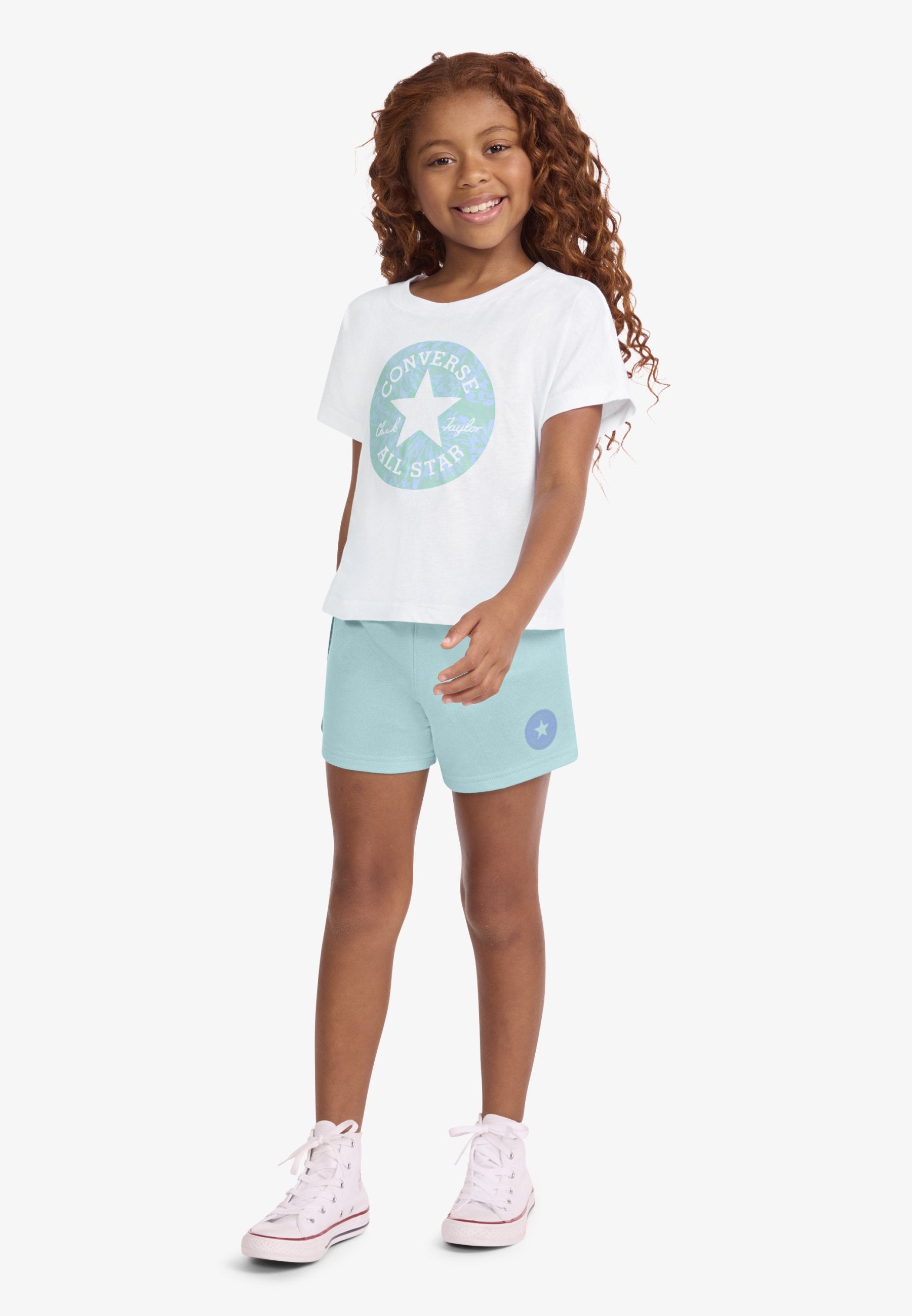 FLORAL TEE SET - Print T-shirt - light dew