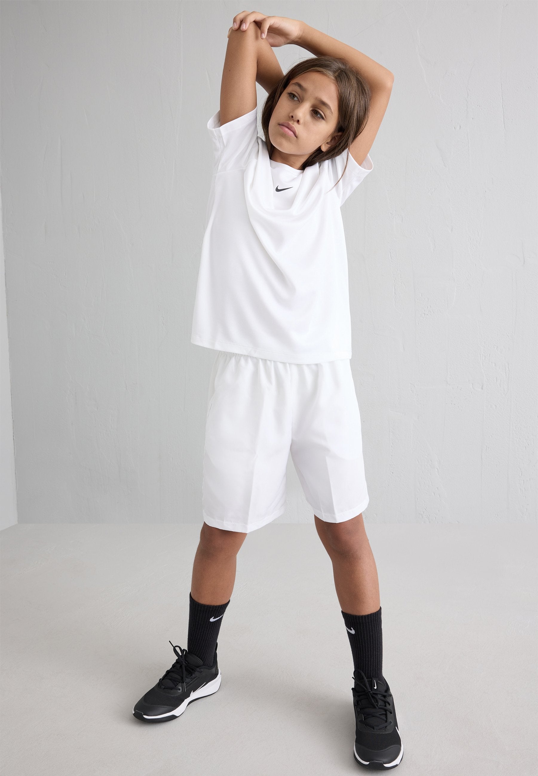 UNISEX - Sports shorts - white/black