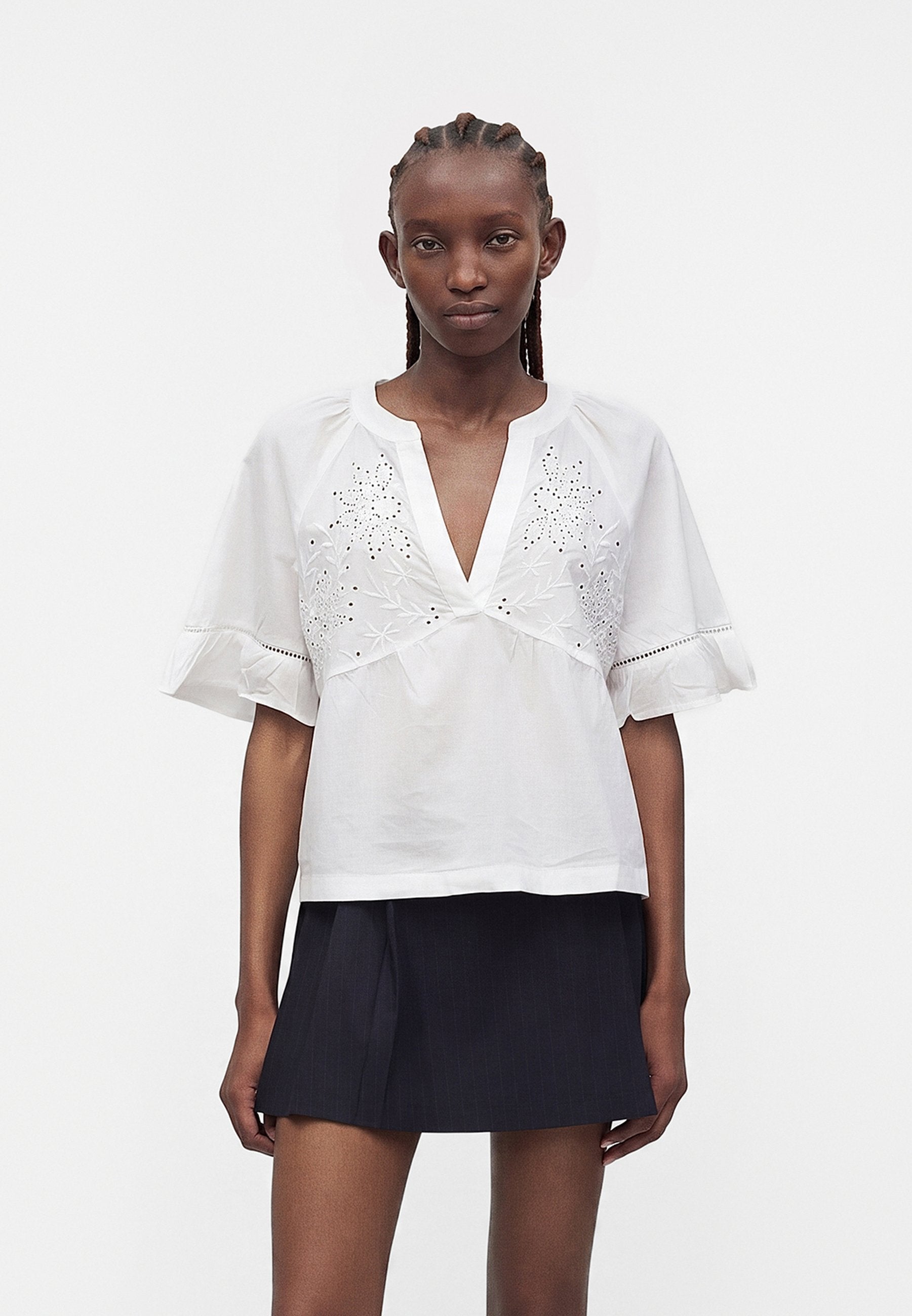 MAY EYELET  - Blouse - fresh white