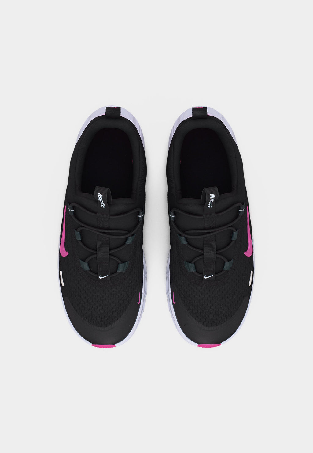 FREE RIDE UNISEX - Road running shoes - black/playful pink/anthracite/white