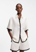 CAMULE-1 - Button-down blouse - open white
