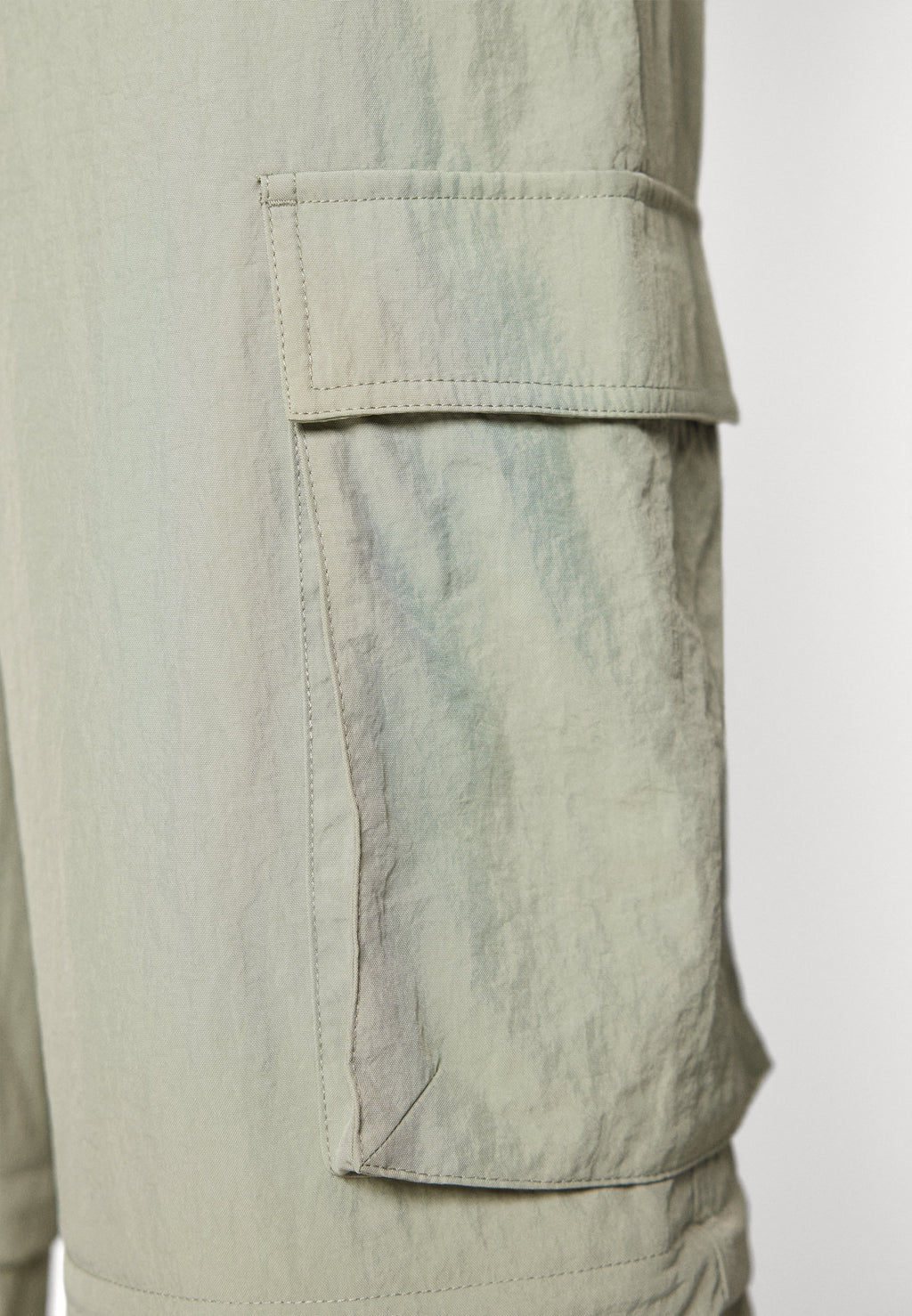 CLAIRE ZIP-OFF - Cargo trousers - faded willow