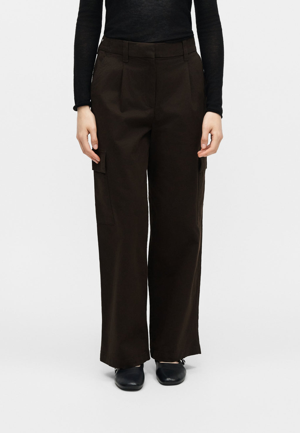 EWAIST - Cargo trousers - dark coffee