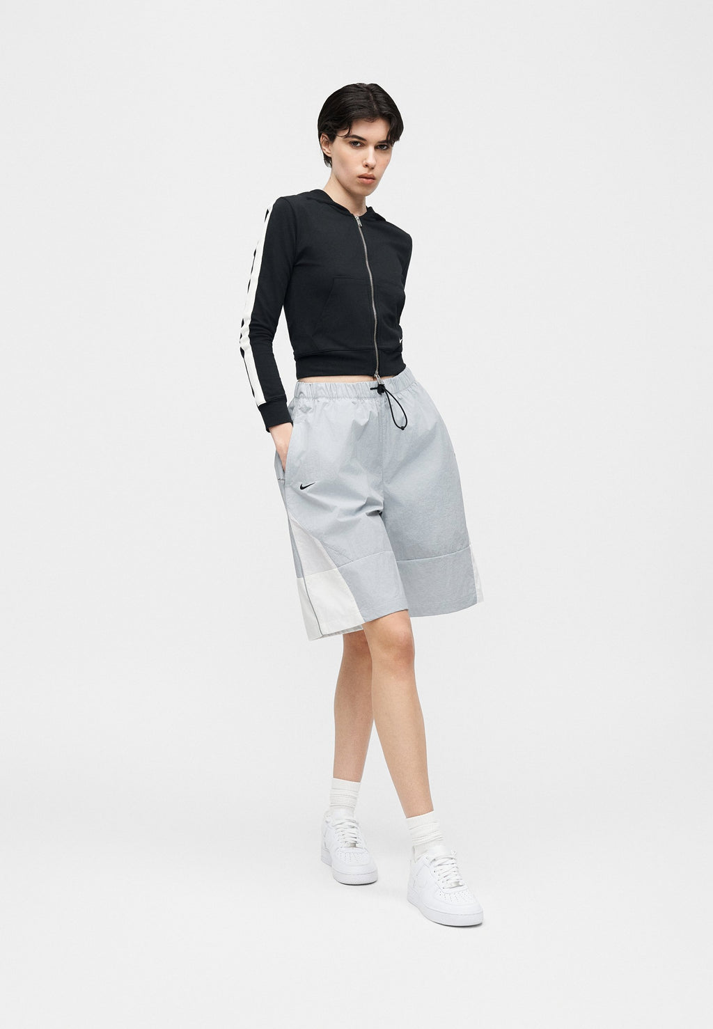 SHOX  - Shorts - wolf grey/pearl pink