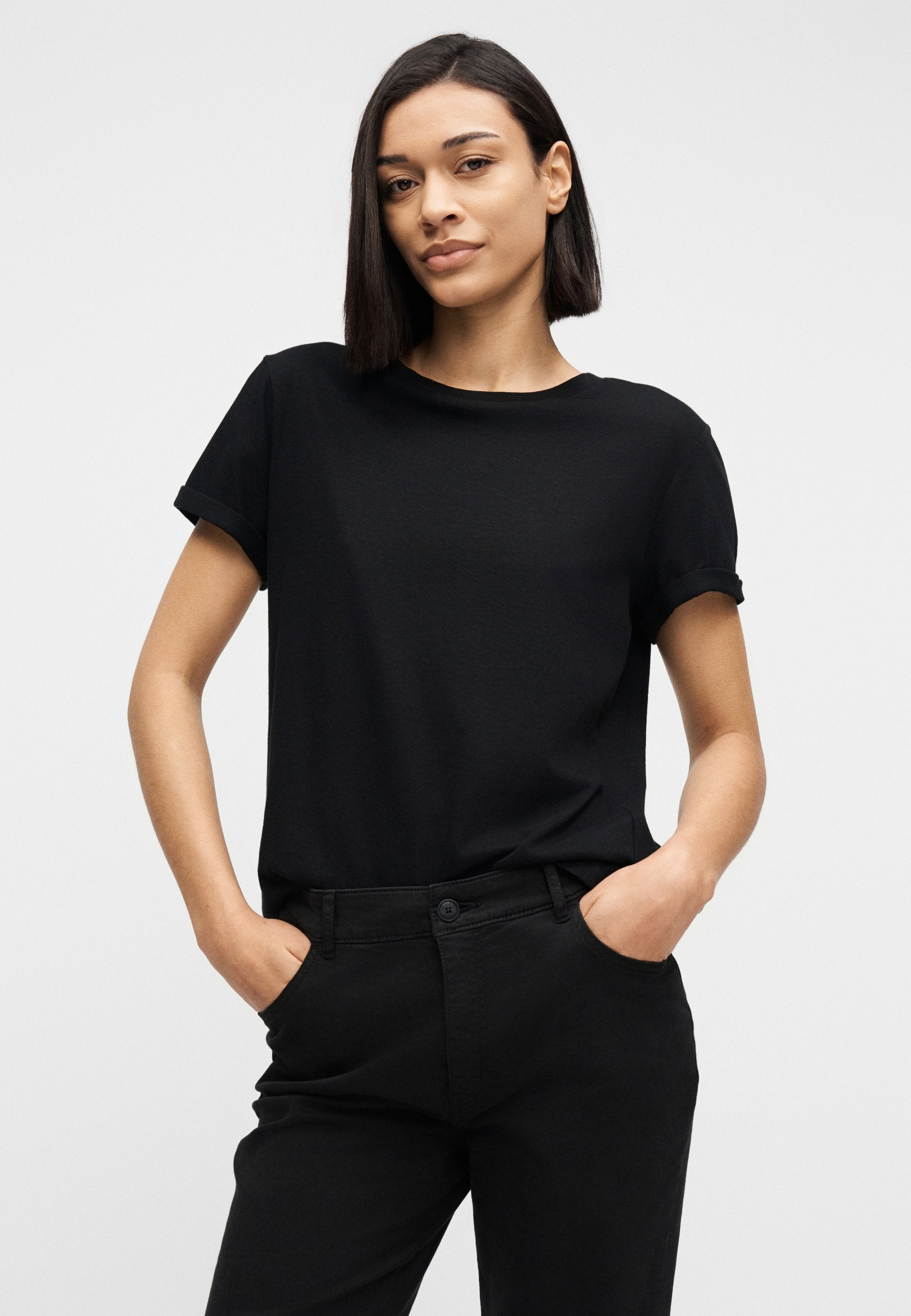 HIZAMA - Flared Jeans - black