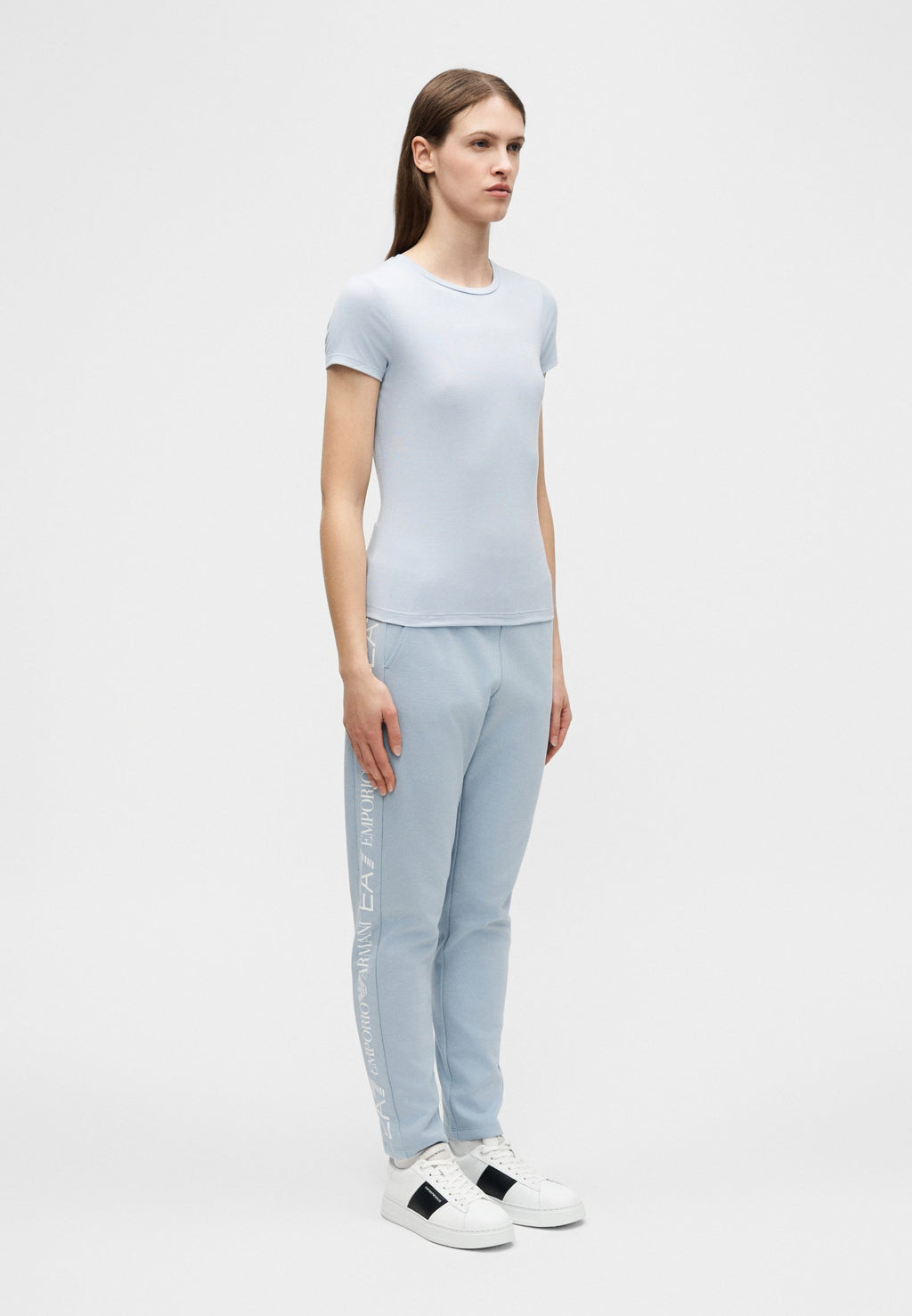 Print T-shirt - zen blue