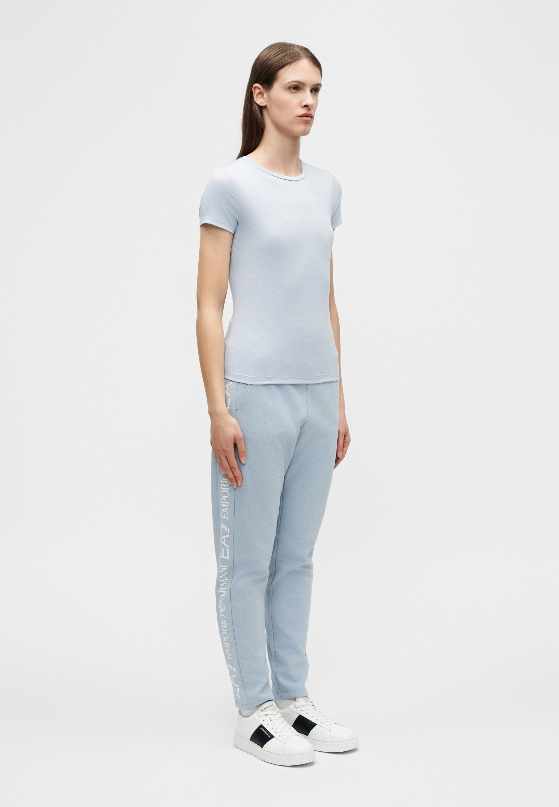 Print T-shirt - zen blue