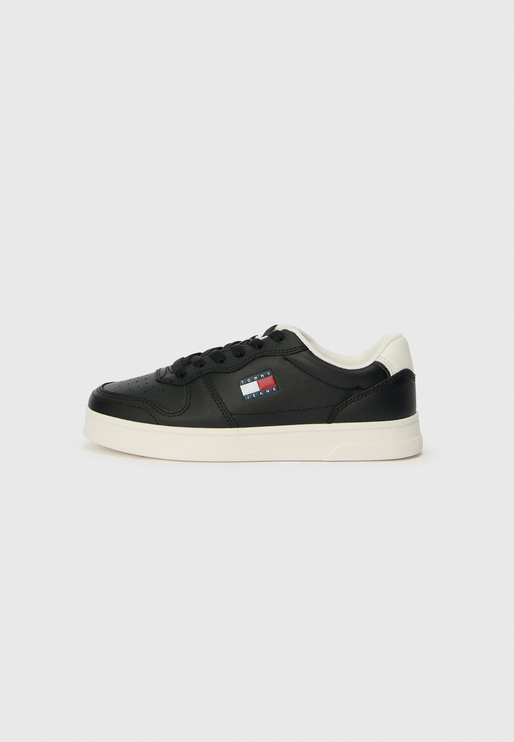 THE GREENWICH LEATHER CONTRAST HEEL TRAINERS - Trainers - black