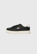 THE GREENWICH LEATHER CONTRAST HEEL TRAINERS - Trainers - black