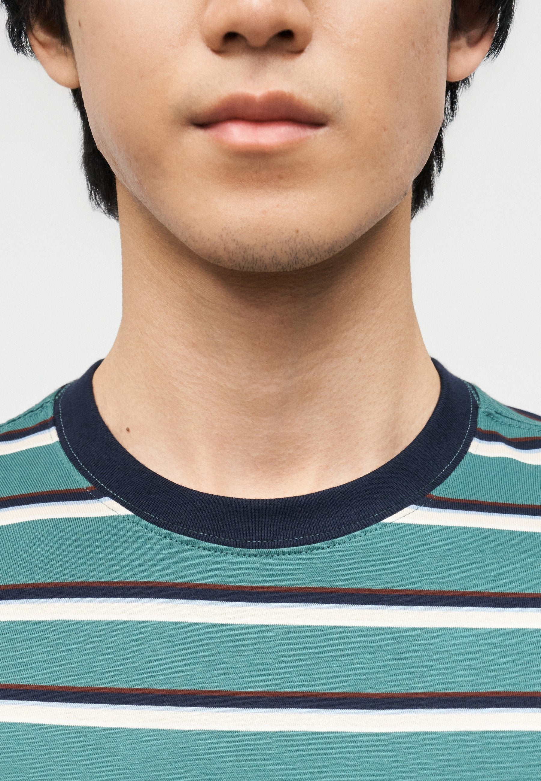 EVERYDAY CREW STRIPE - Print T-shirt - balsam