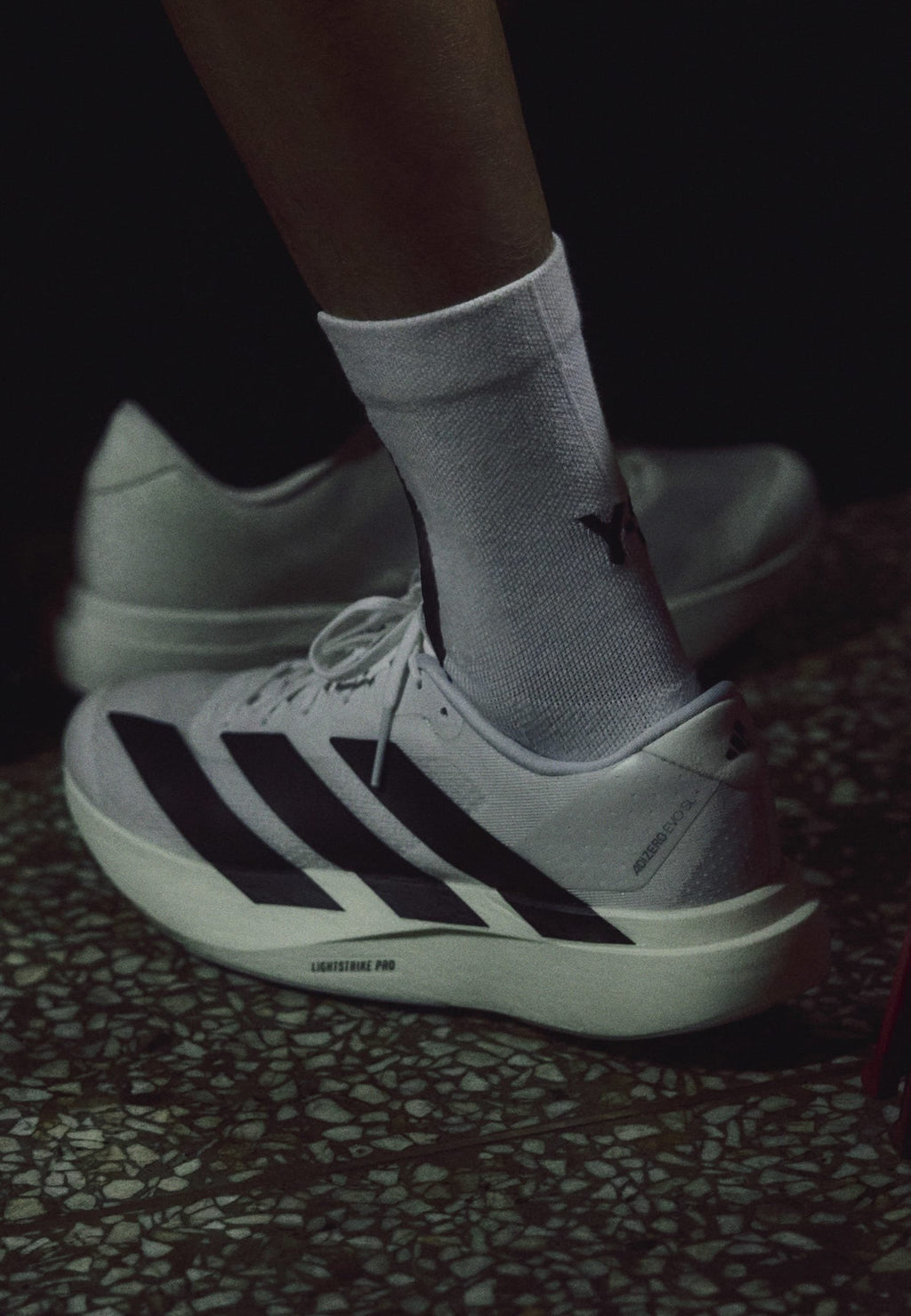 ADIZERO EVO SL W - Trainers - white/core black