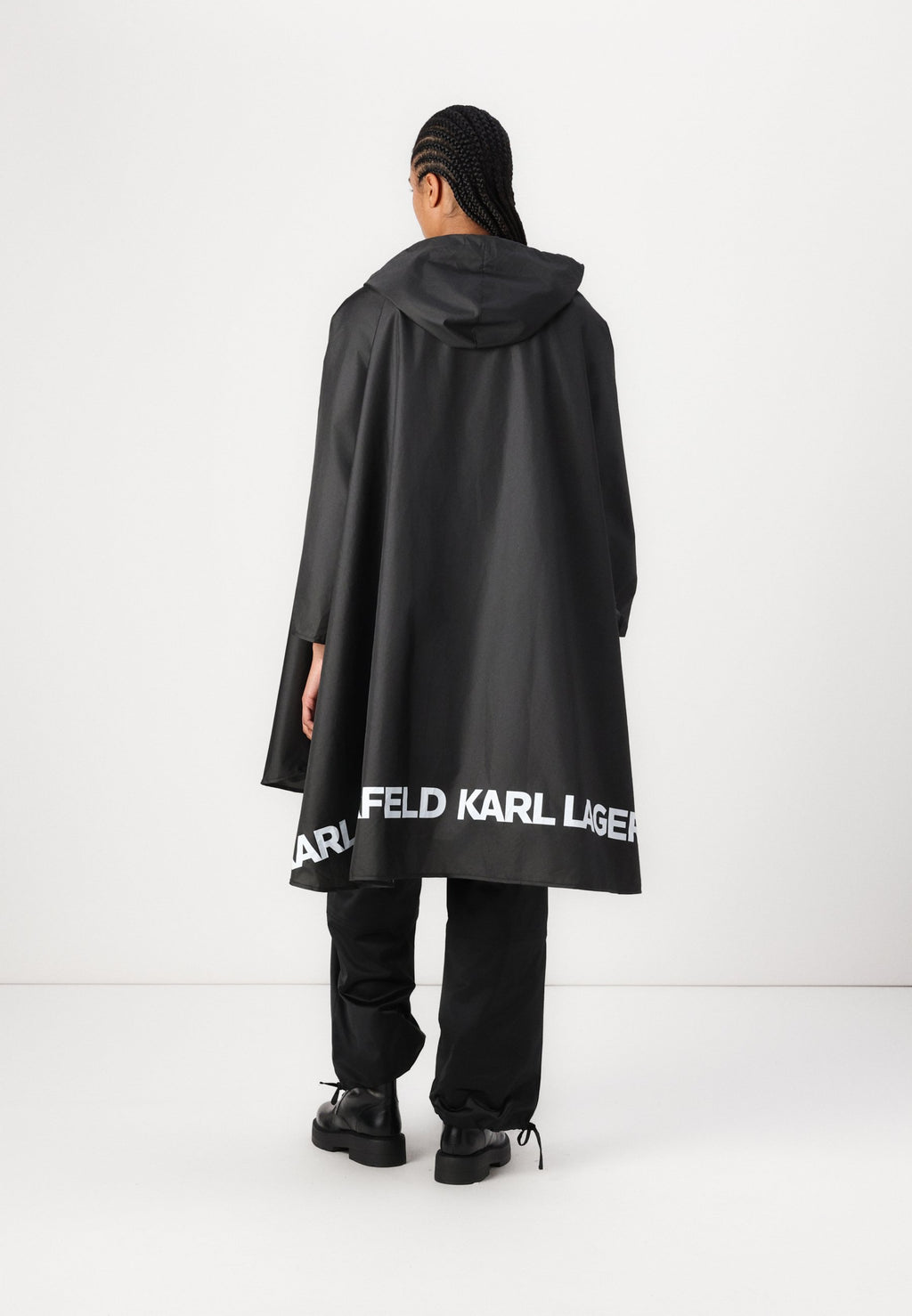 ESSENTIAL PACKABLE PONCHO - Parka - black