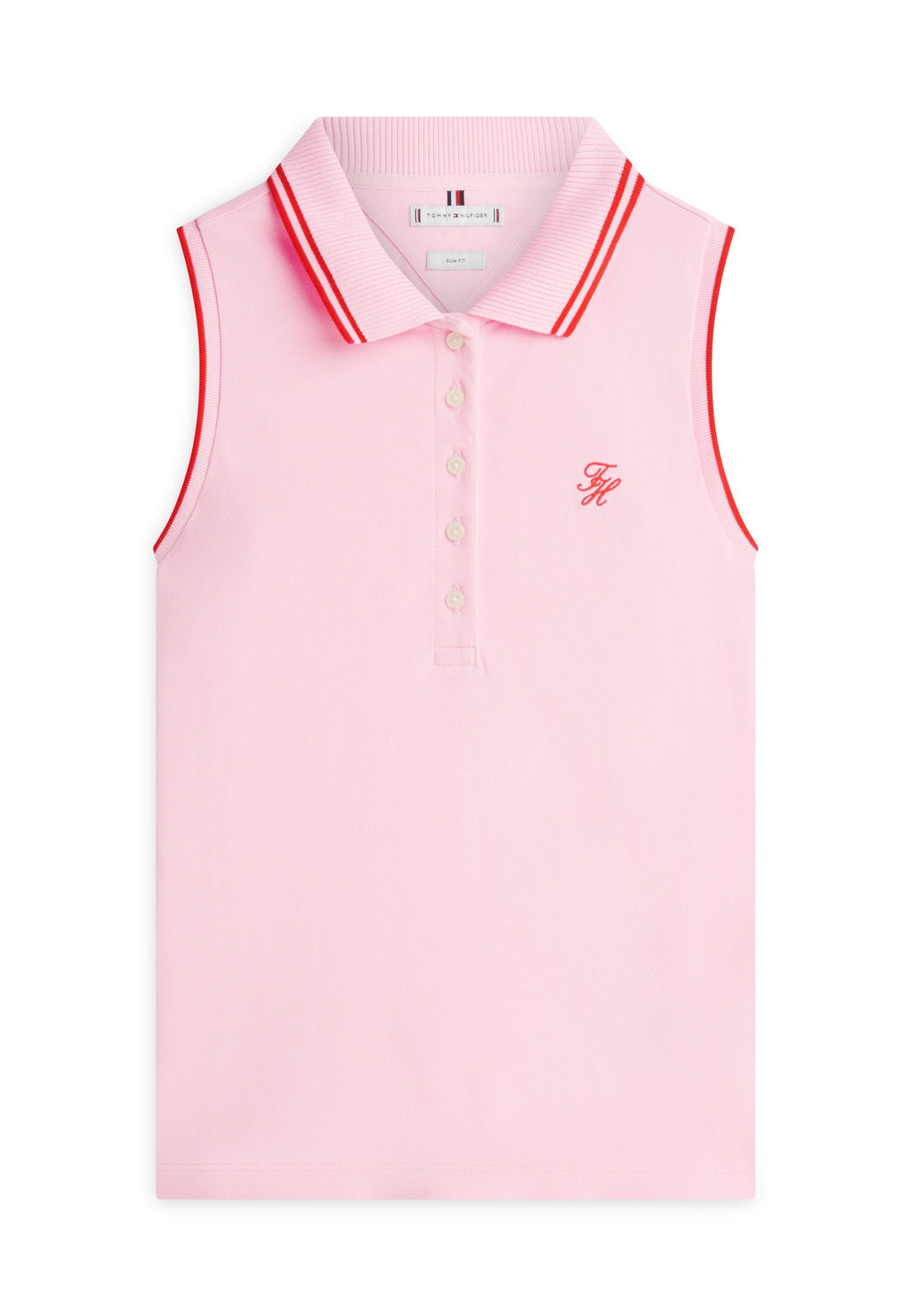 1985 SLIM FIT PIQUE SLEEVELESS POLO SHIRT - Polo shirt - classic pink