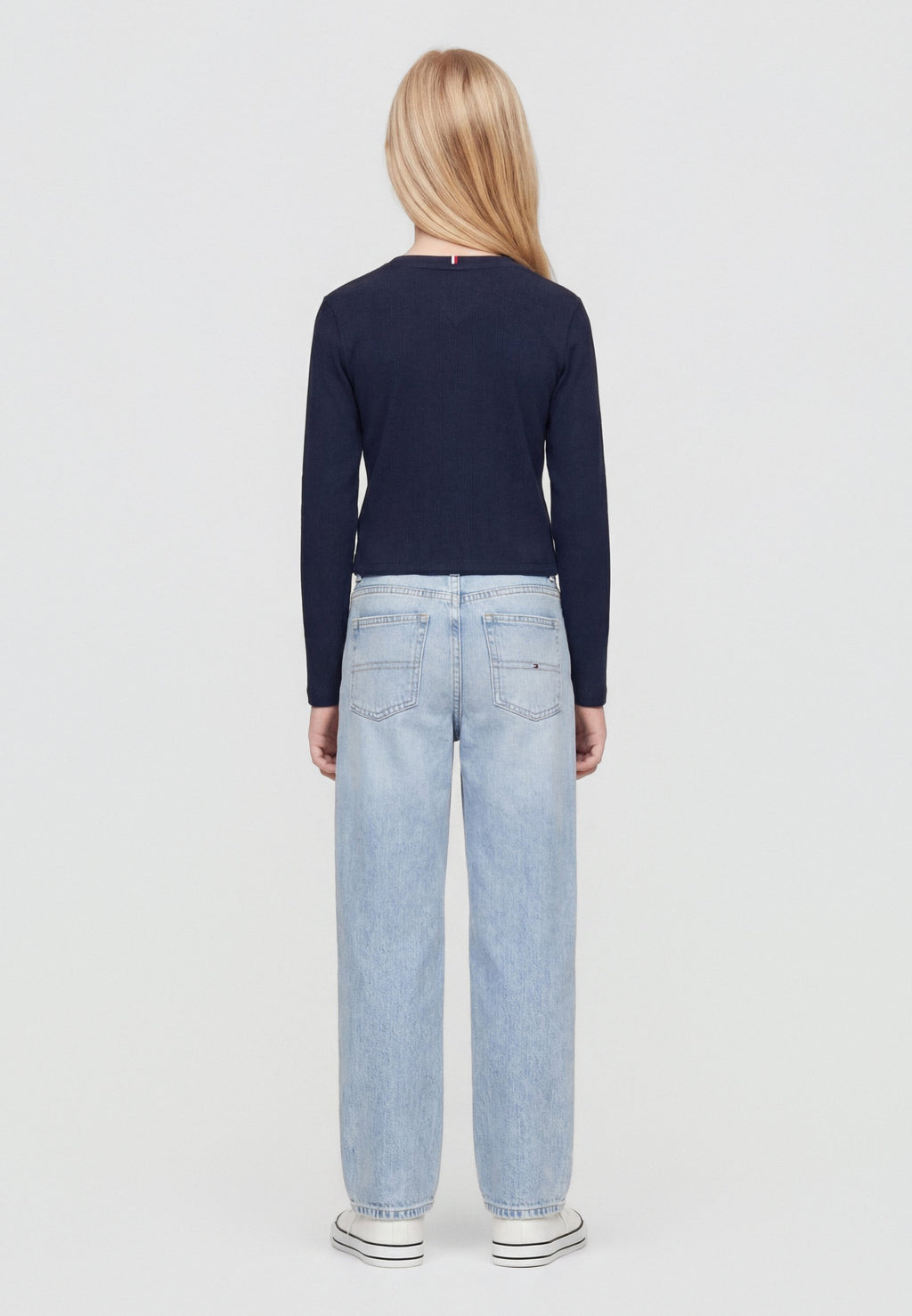 POINTELLE - Long sleeved top - dark night navy