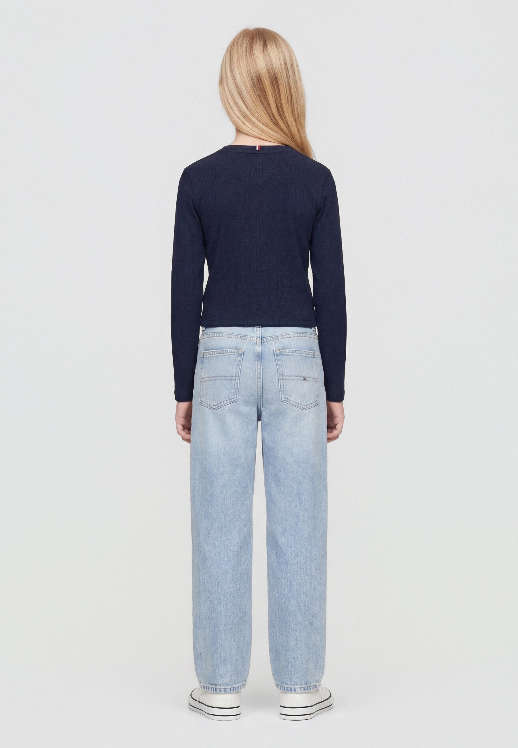 POINTELLE - Long sleeved top - dark night navy