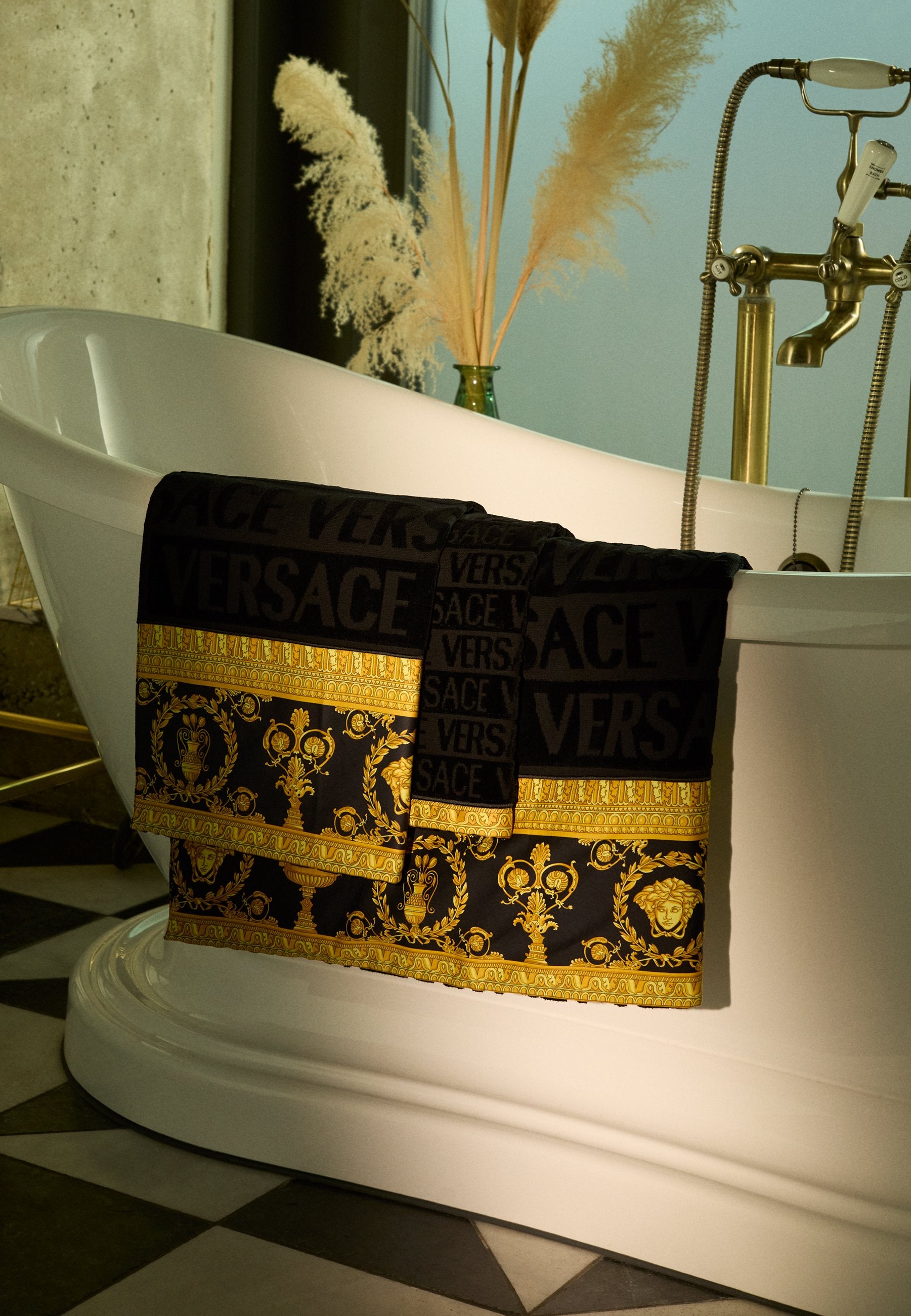 BATH 5 PIECES I HEART BAROQUE - Towel set - black