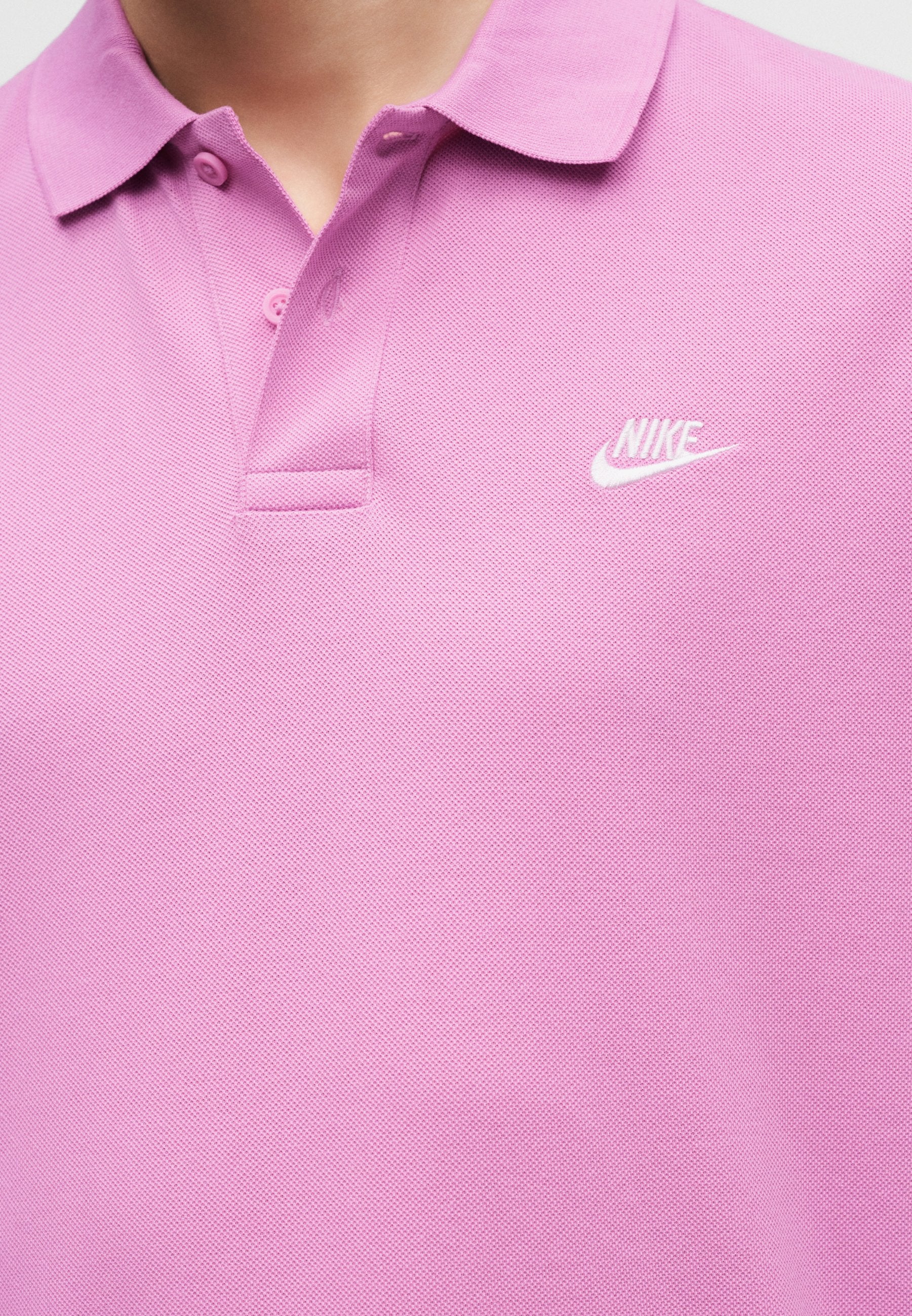 Polo shirt - magenta/white