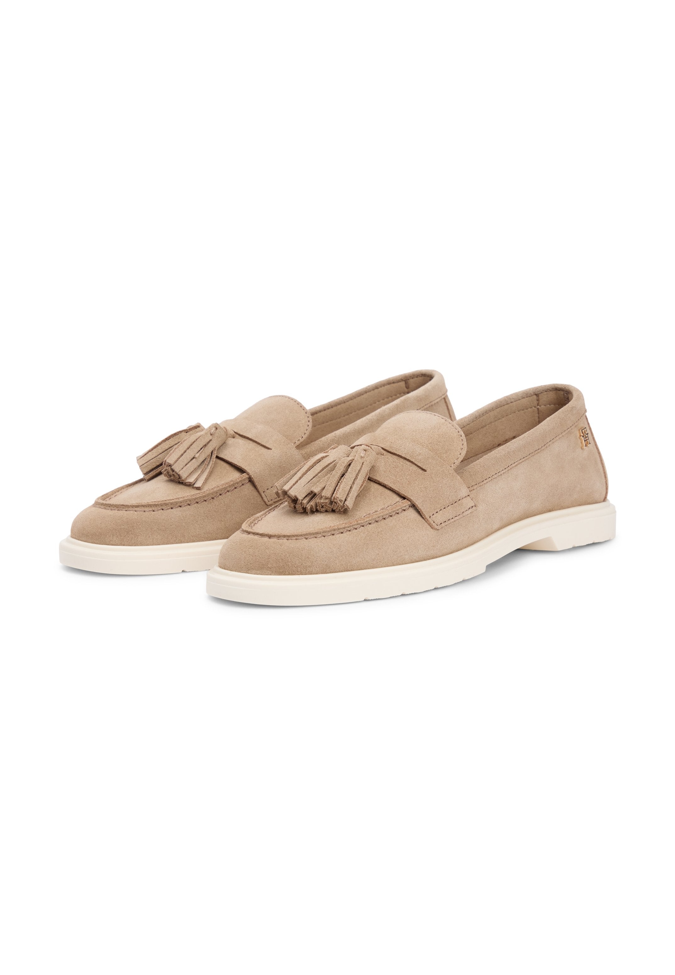 LIGHTWEIGHT SUEDE TASSEL LOAFERS - Slip-ons - sandalwood