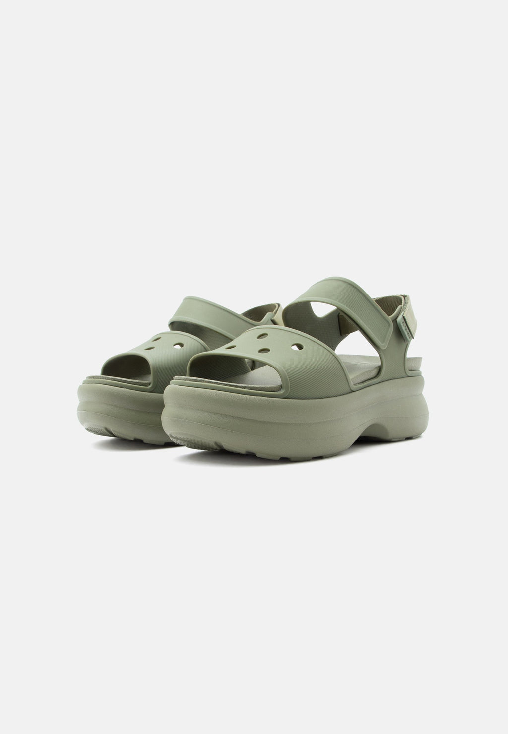 SOHO Y STRAP - Platform sandals - army green