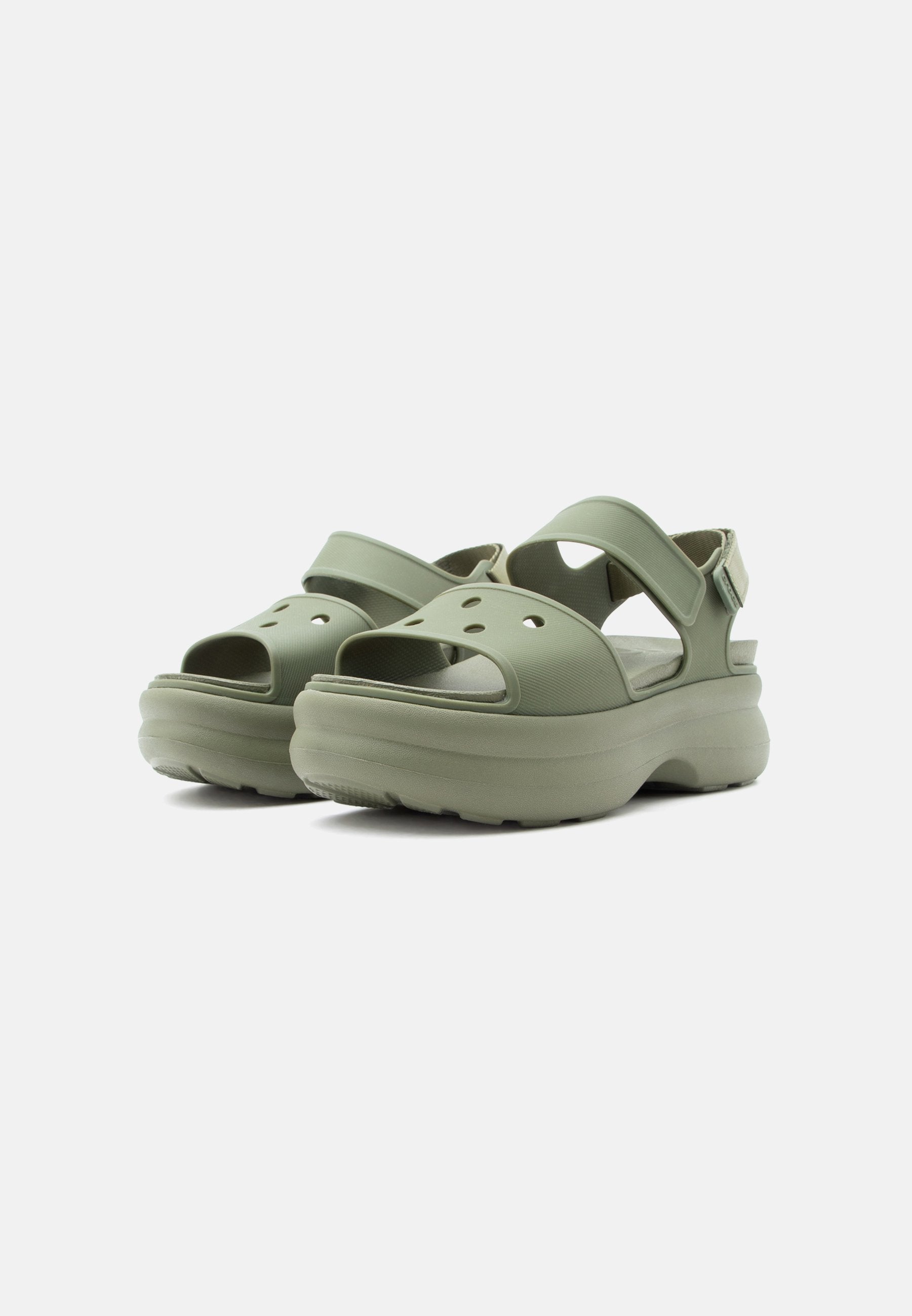 SOHO Y STRAP - Platform sandals - army green