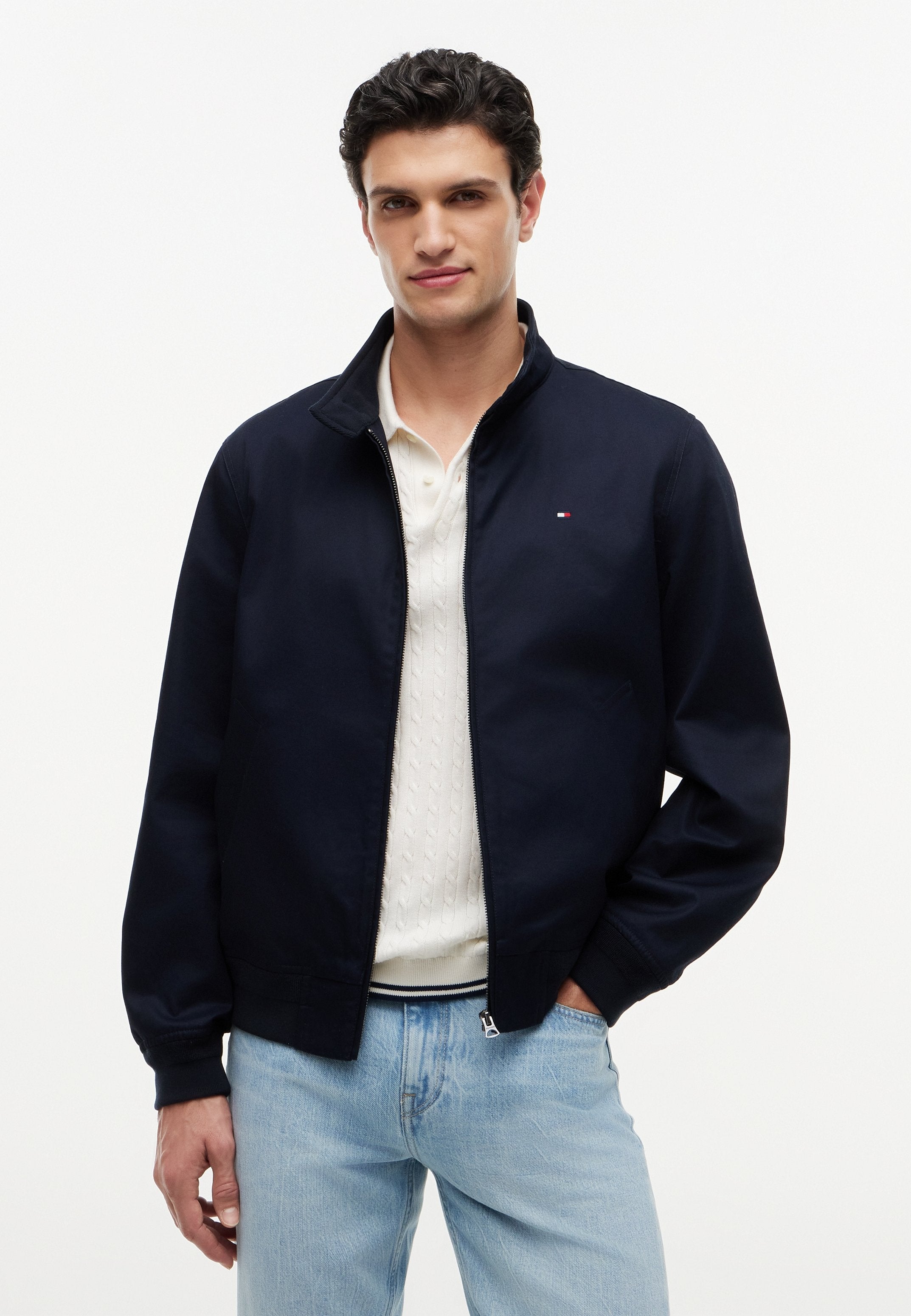CLASSIC HARRINGTON - CORE ESSENTIALS - Bomber Jacket - desert sky