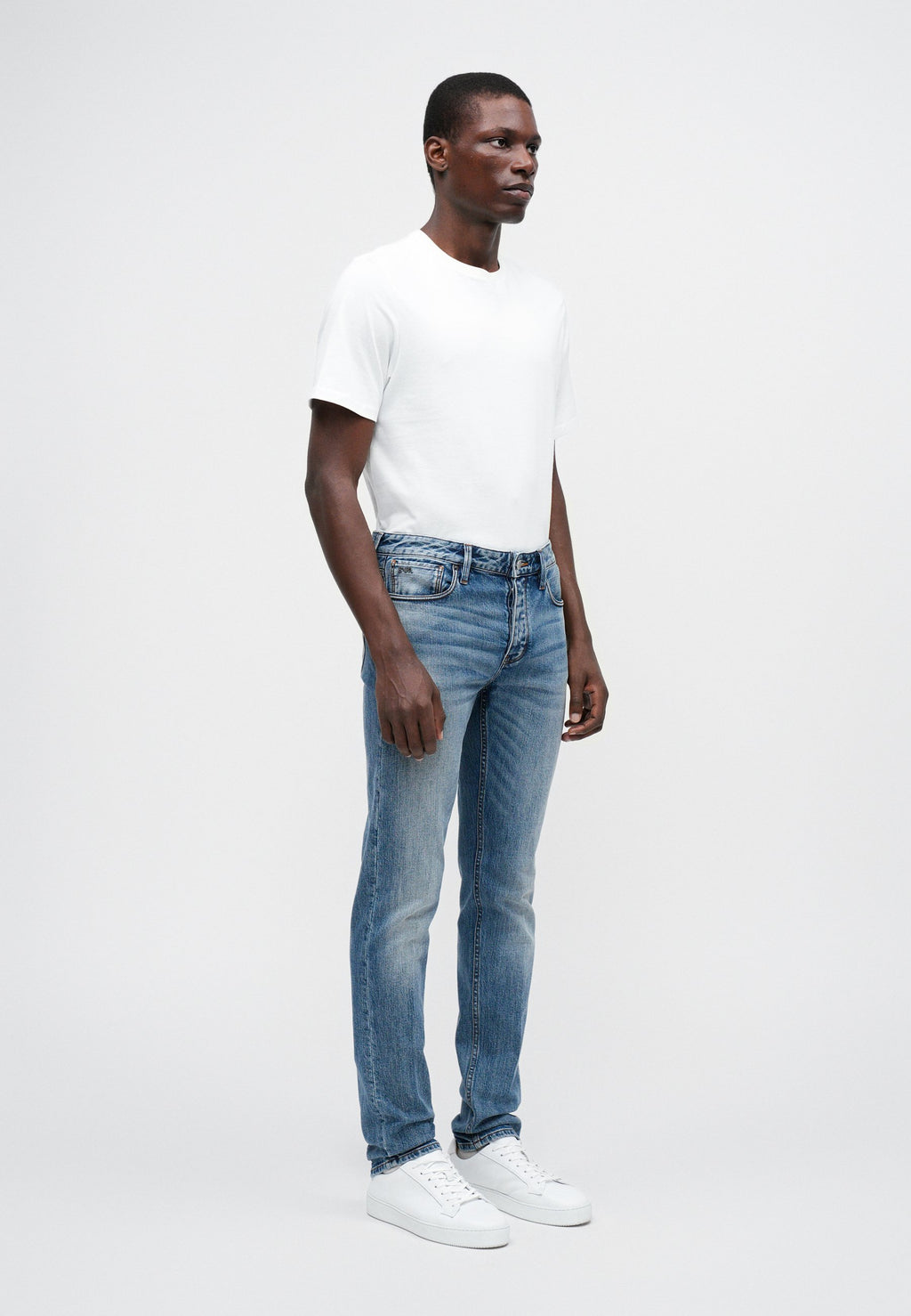 POCKETS PANT - Slim fit jeans - medium blue denim