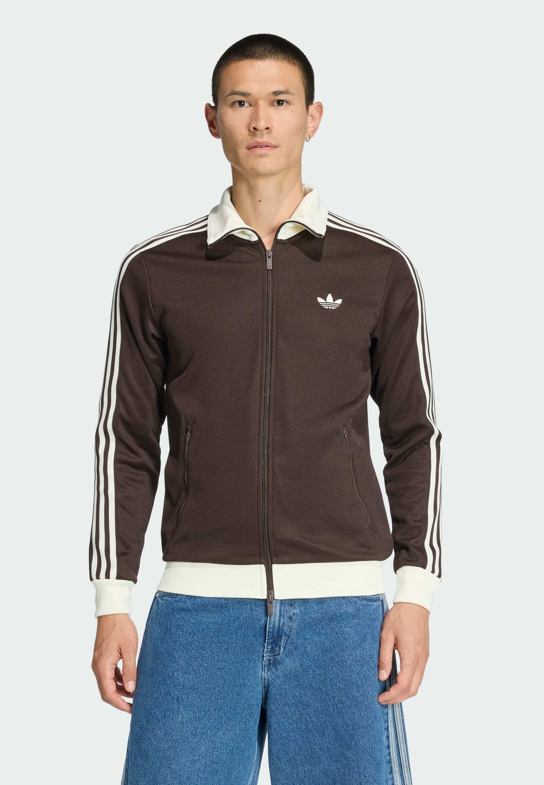 BECKENBAUER TT - Sweat zippé - aurora coffee   off white
