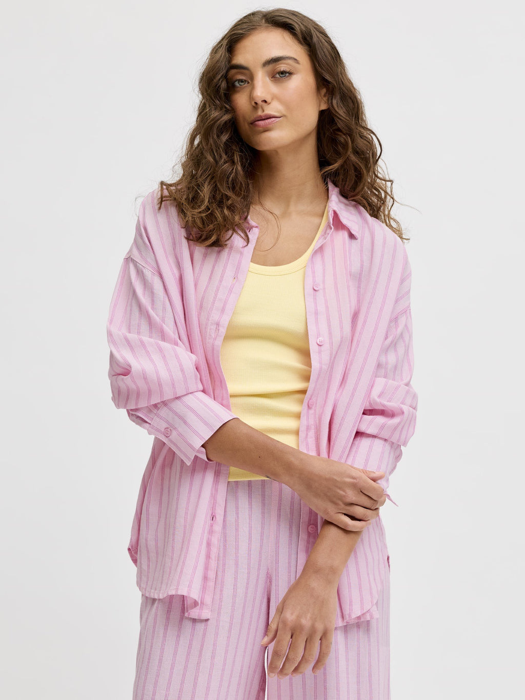 JXALMIRA - Button-down blouse - pink lady