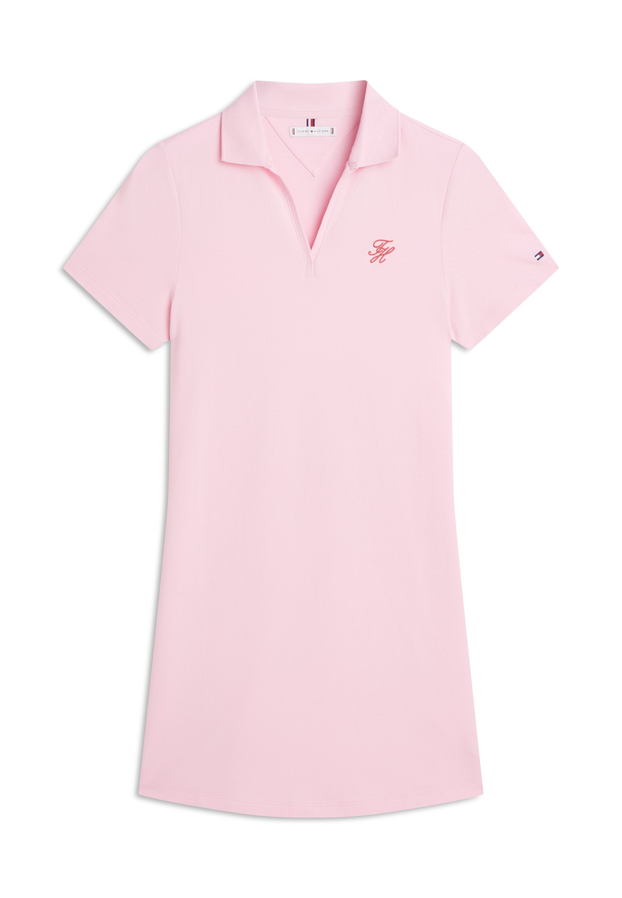 1985 LOGO EMBROIDERY MINI POLO DRESS - Day dress - classic pink