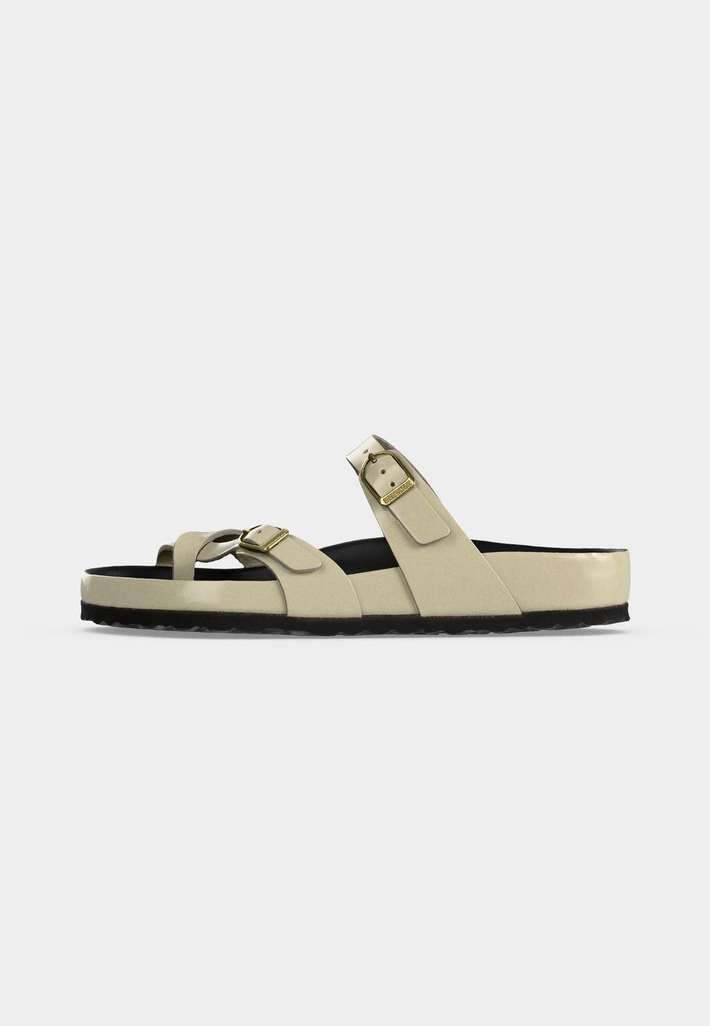 MAYARI BUCKLE LENA REGULAR - T-bar sandals - ecru/black