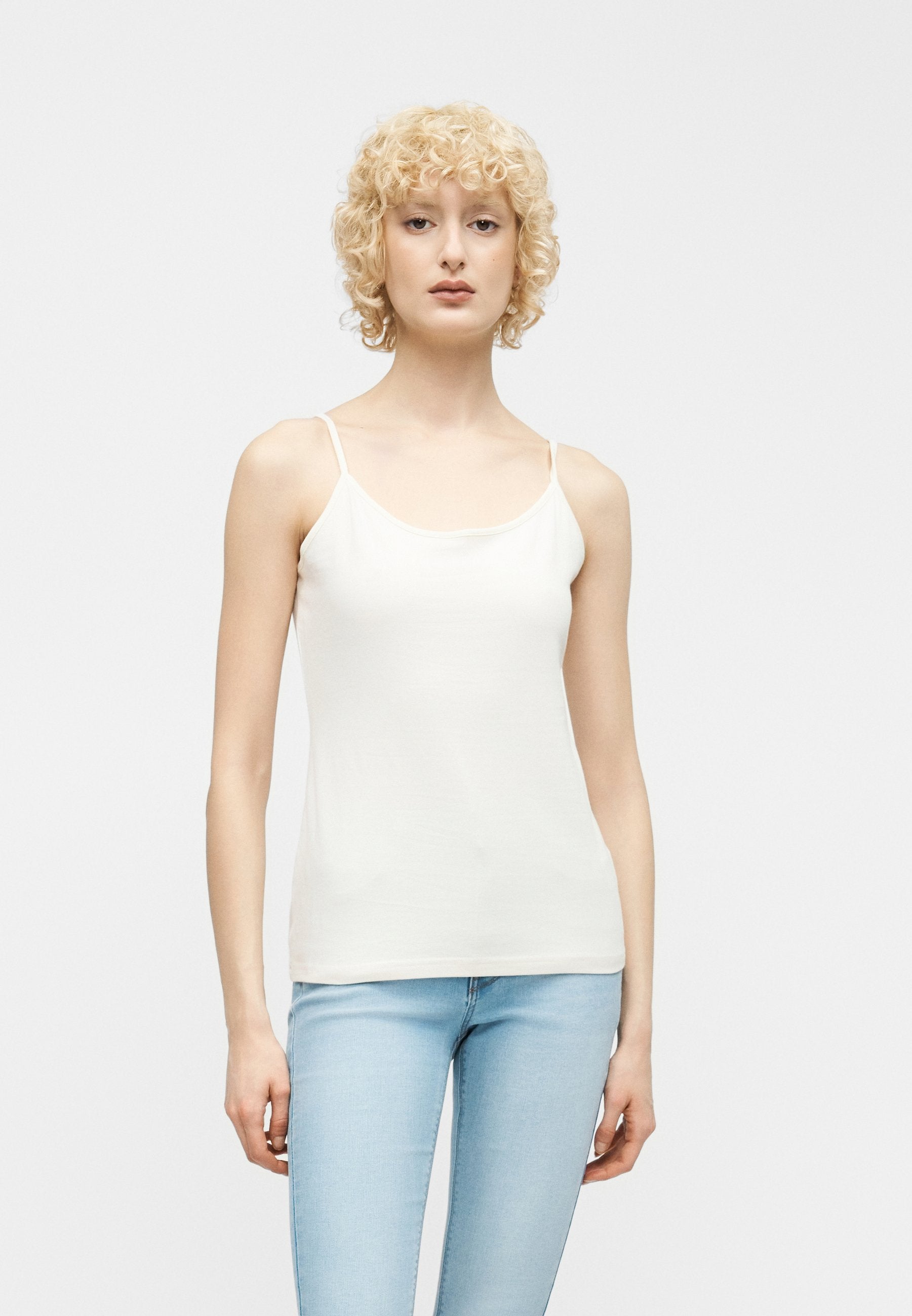 FITTED CAMI 3 PACK - Top - ivory