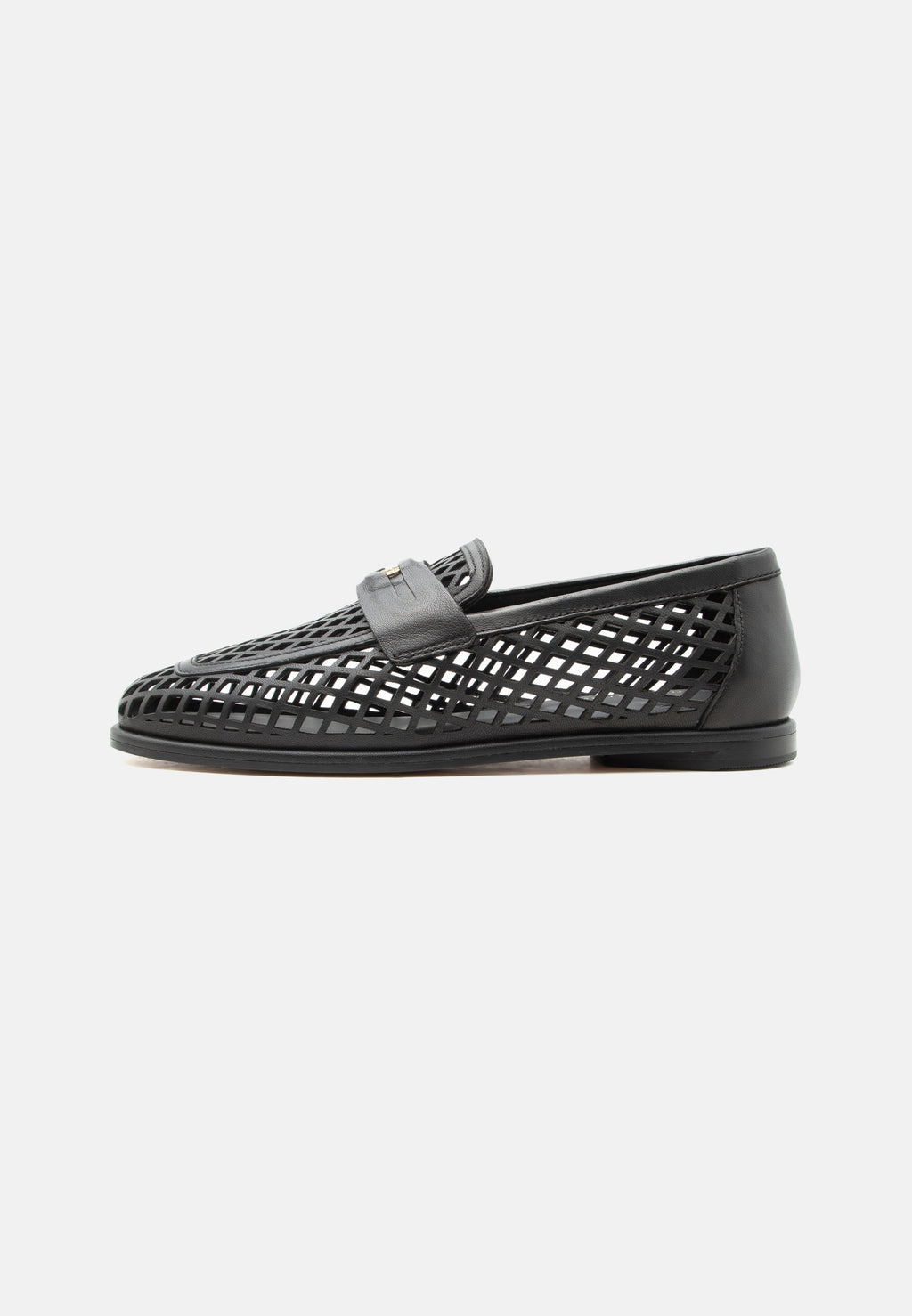 COIN LOAFER LASER CUT - Slip-ons - black