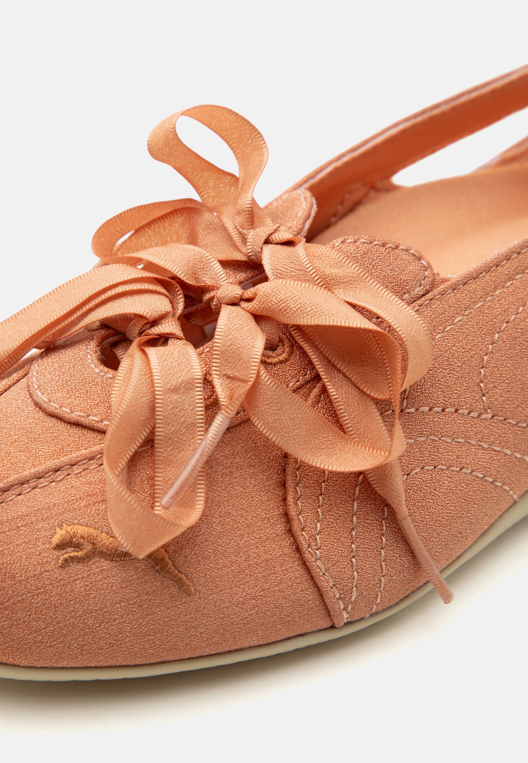 SPEEDCAT NOVA - Ankle strap ballet pumps - cinnabar/toasted almond