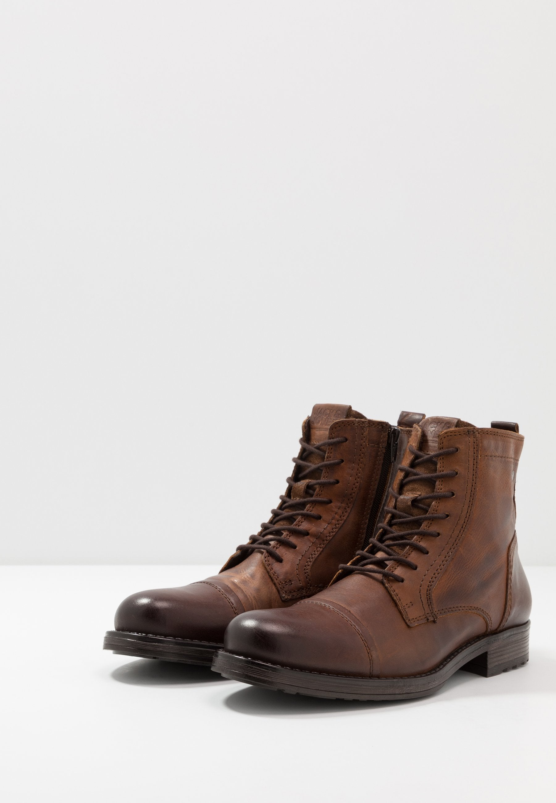 JFWRUSSEL - Lace-up ankle boots - cognac