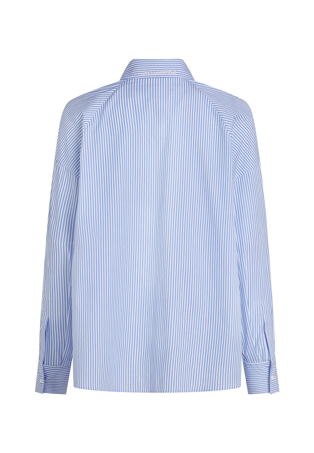 IKON BLOUSE - Button-down blouse - white/blue