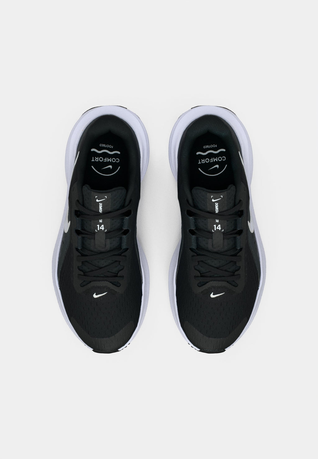 DOWNSHIFTER  - Road running shoes - black/white/anthracite/wolf grey