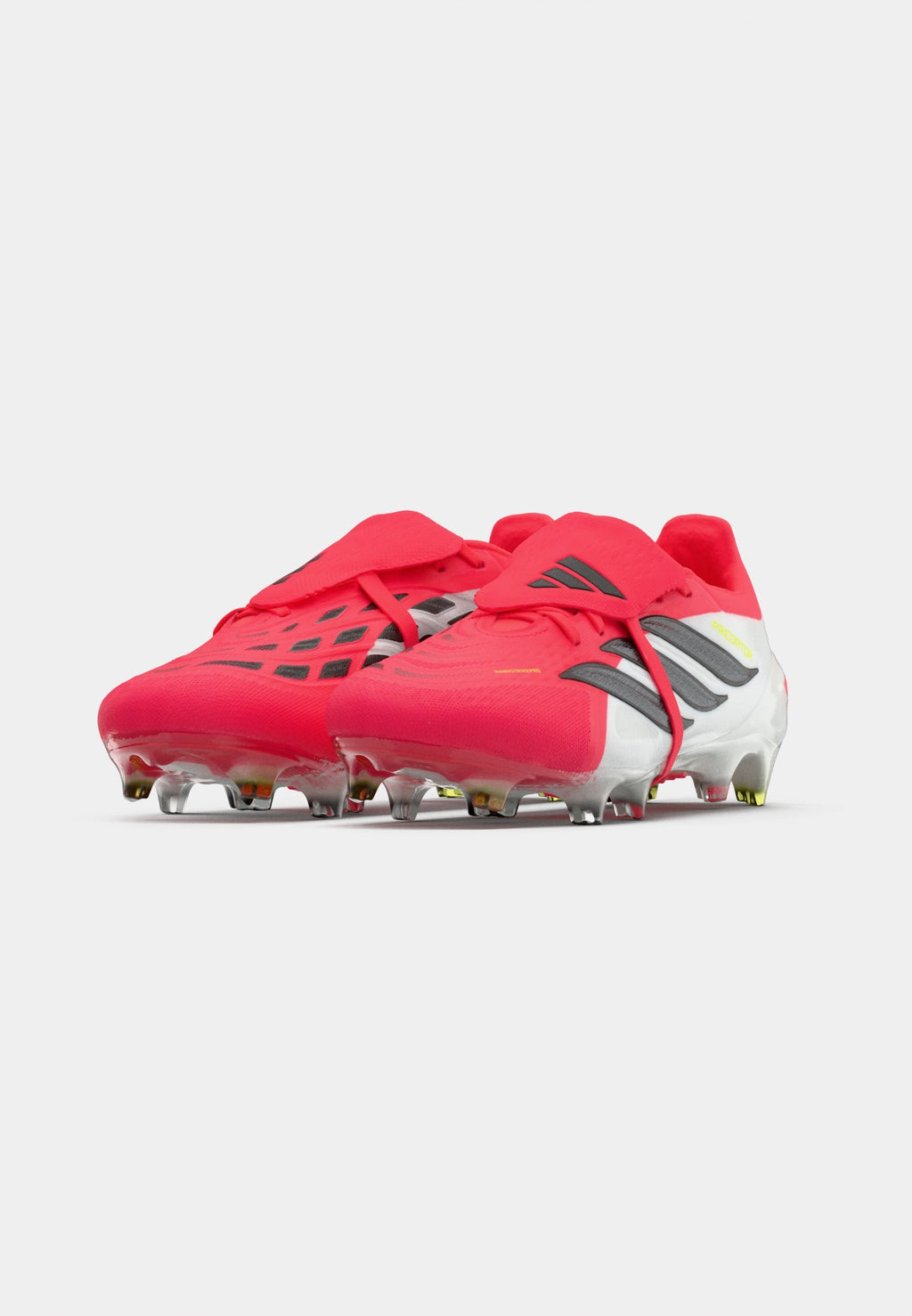 PREDATOR PRO FOLD-OVER TONGUE FIRM GROUND FOOTBALL BOOTS - Firm-ground football boots - lucid red/core black/footwear white