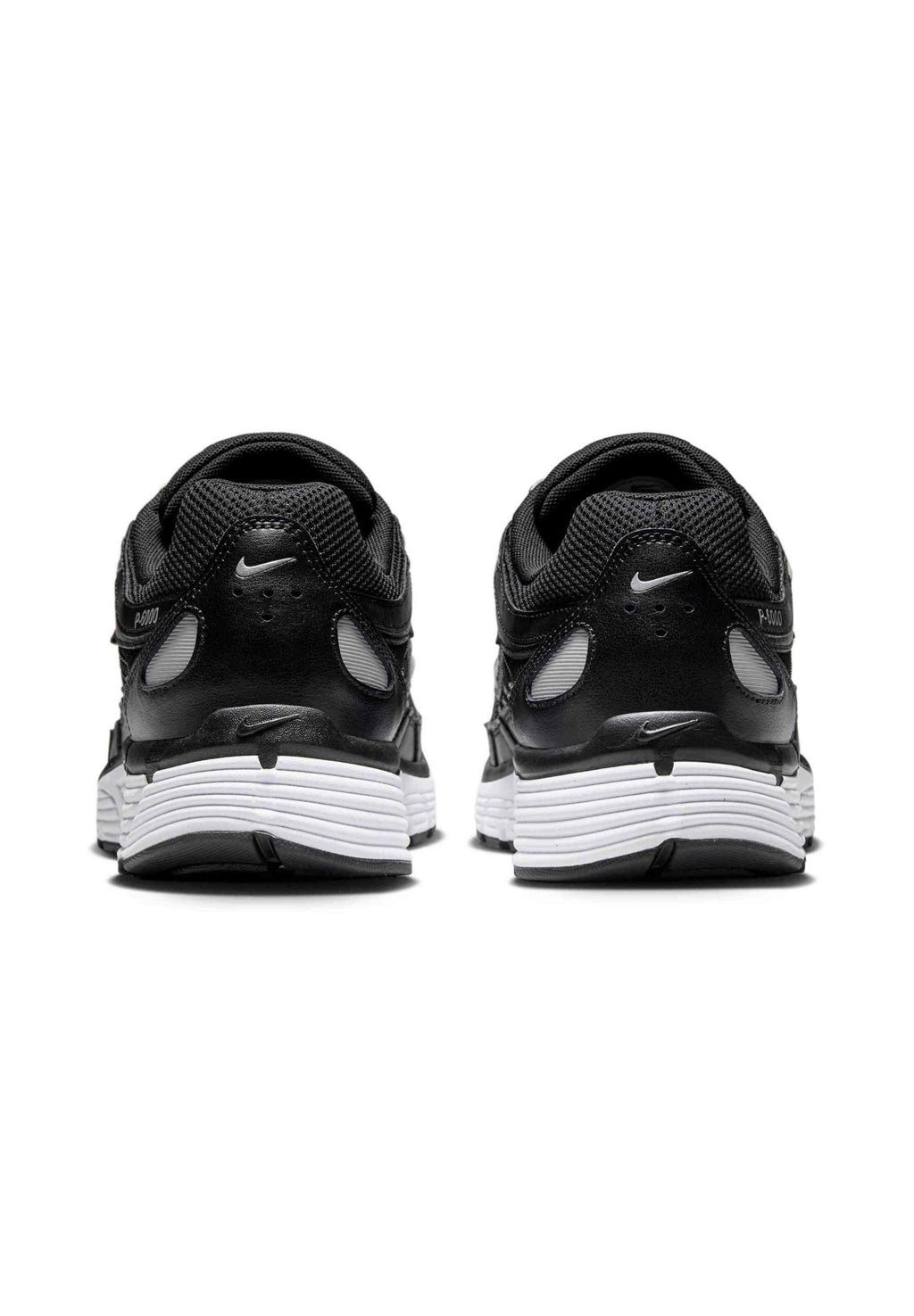 P 6000 UNISEX - Trainers - black white mtlc silver