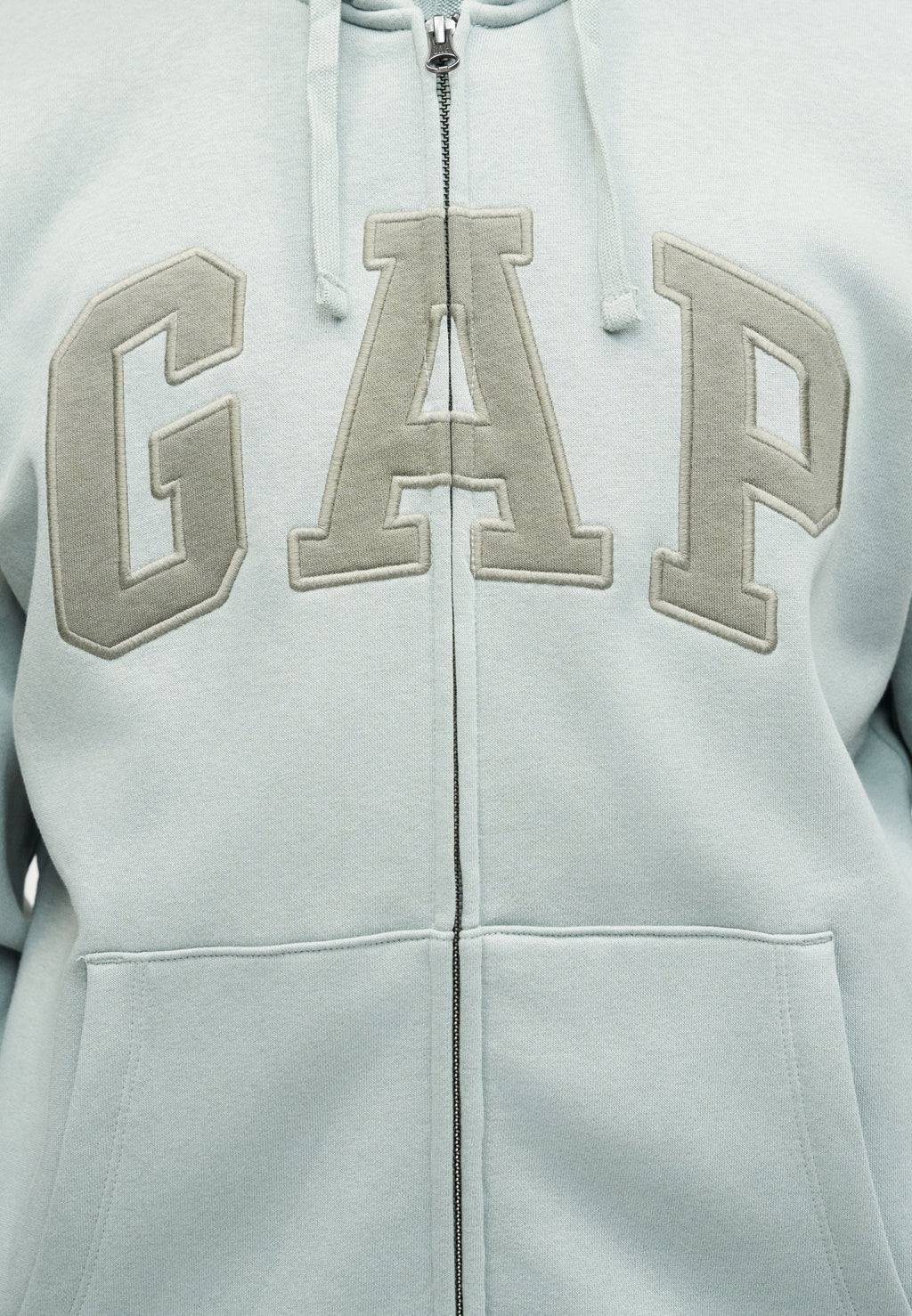 HERITAGE LOGO - Zip-up sweatshirt - iceberg green