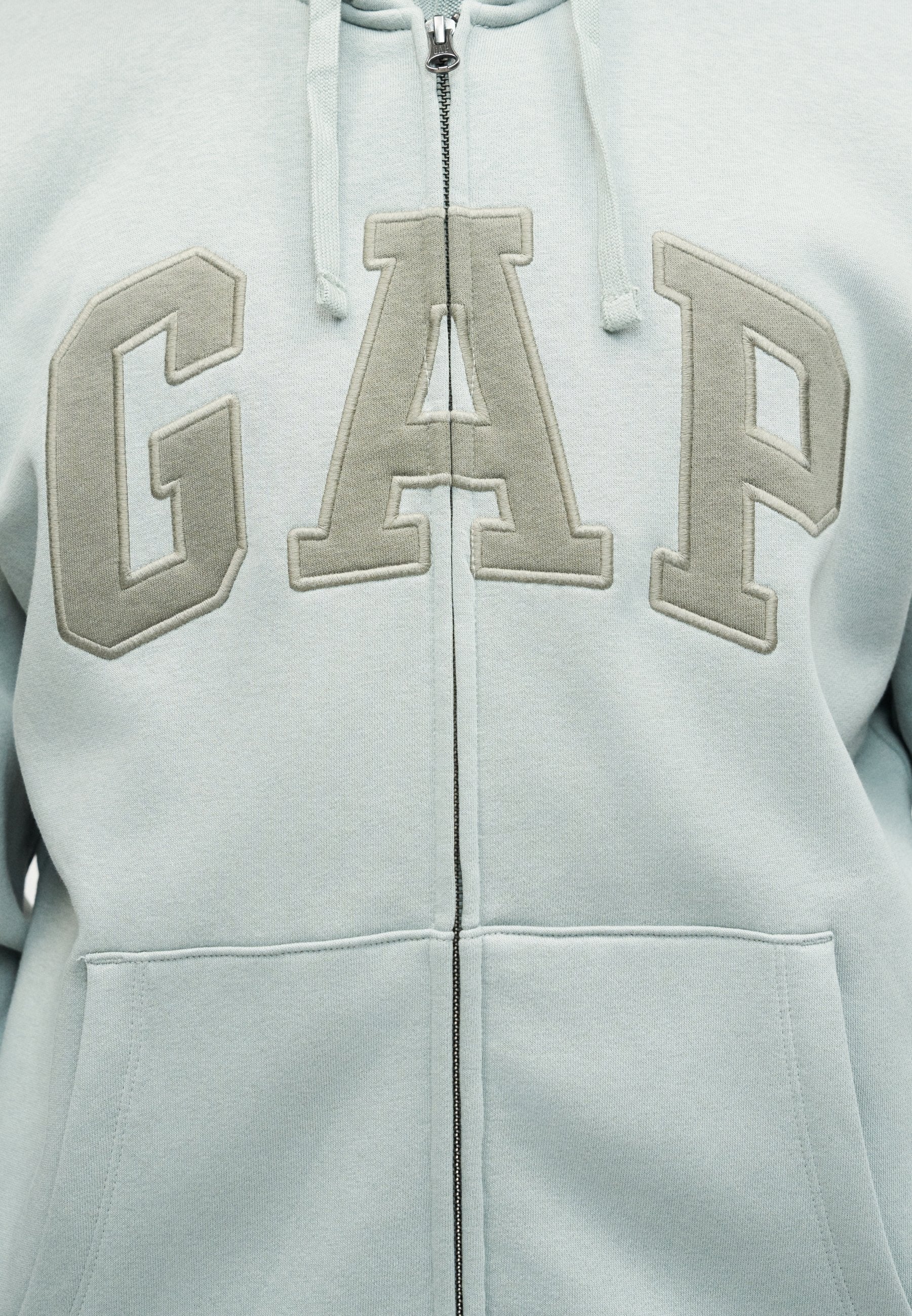 HERITAGE LOGO - Zip-up sweatshirt - iceberg green