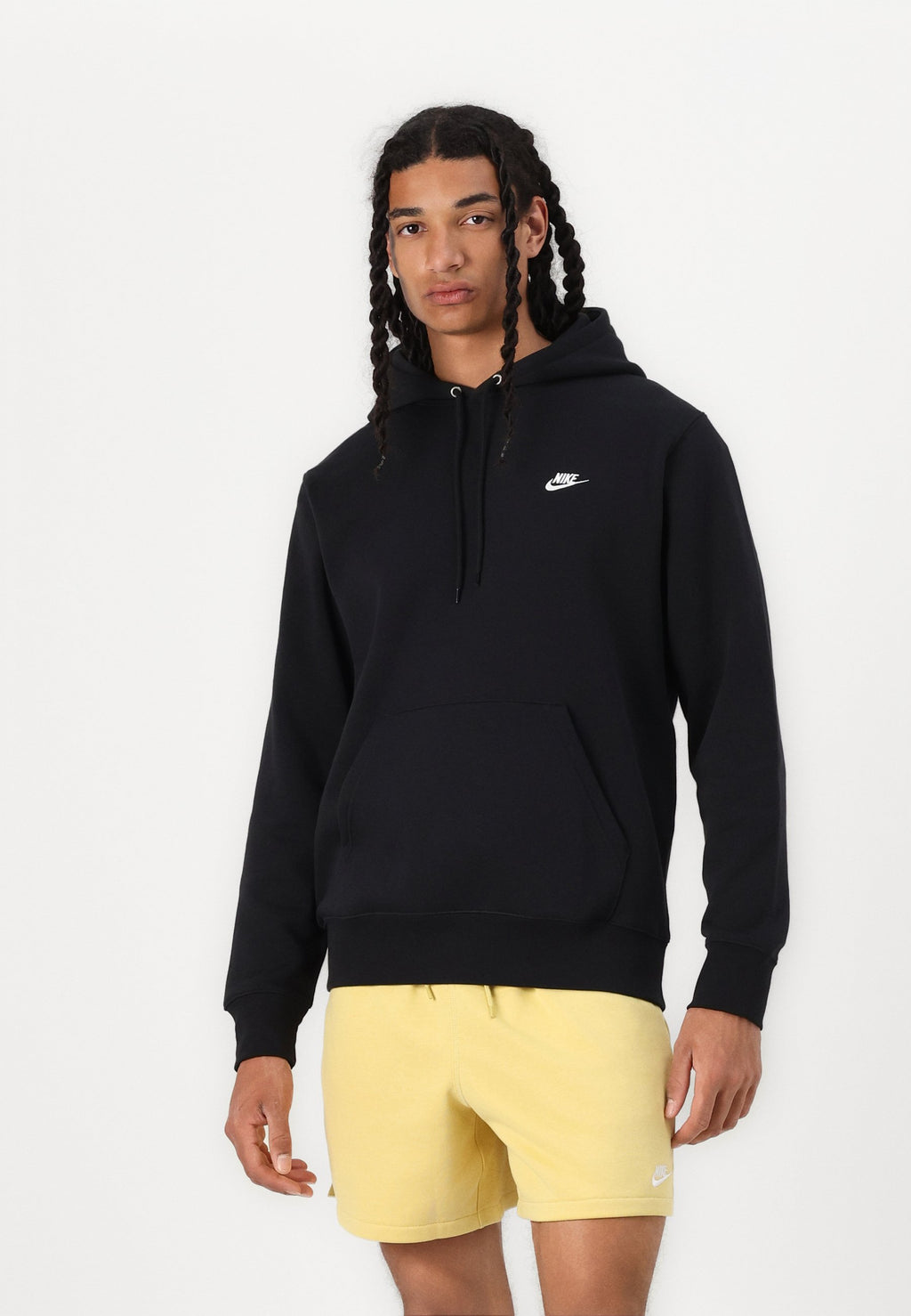 CLUB HOODIE - Sweat à capuche - noir noir/blanc