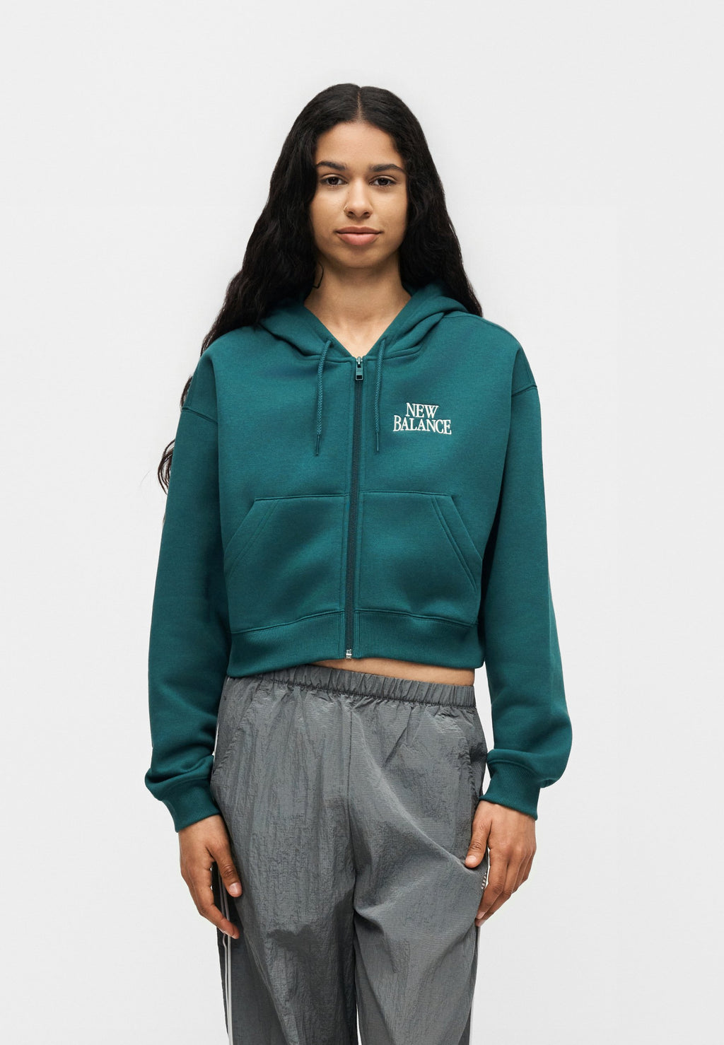 LINEAR HERITAGE FULL ZIP - Zip-up sweatshirt - medusa green