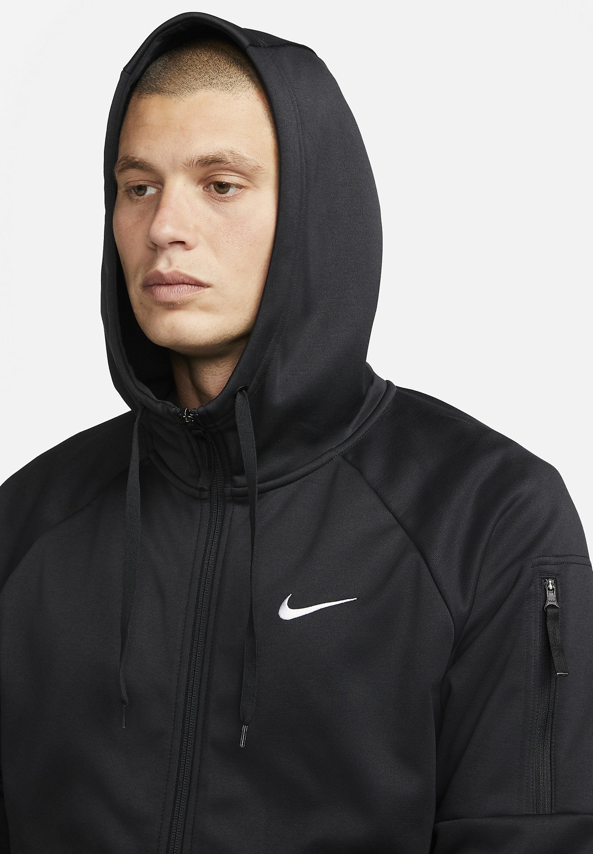 M TF HD FZ - Zip-up sweatshirt - black black white