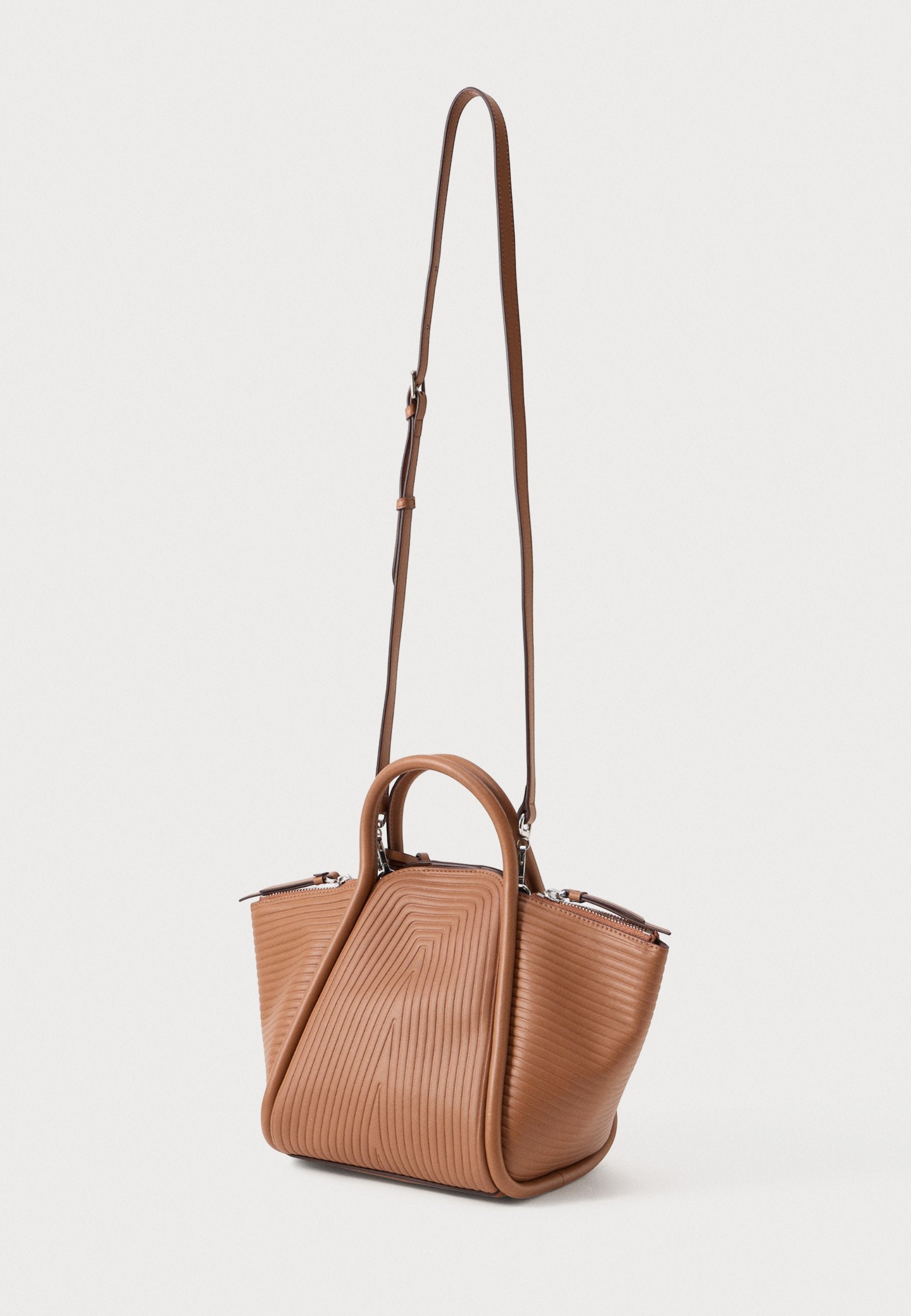 WELLEN TOTE - Cross body bag - dark tan