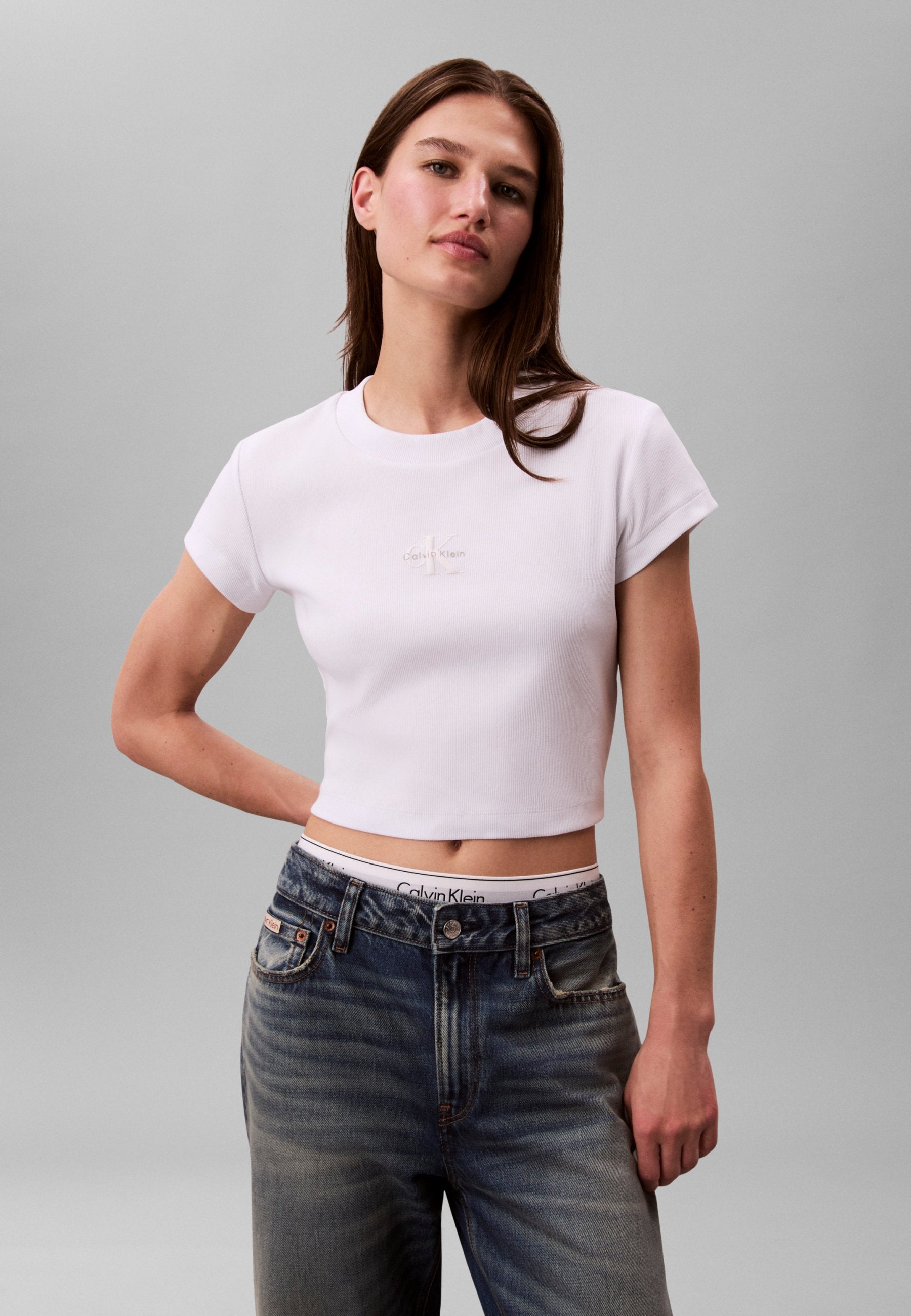 Print T-shirt - brilliant white