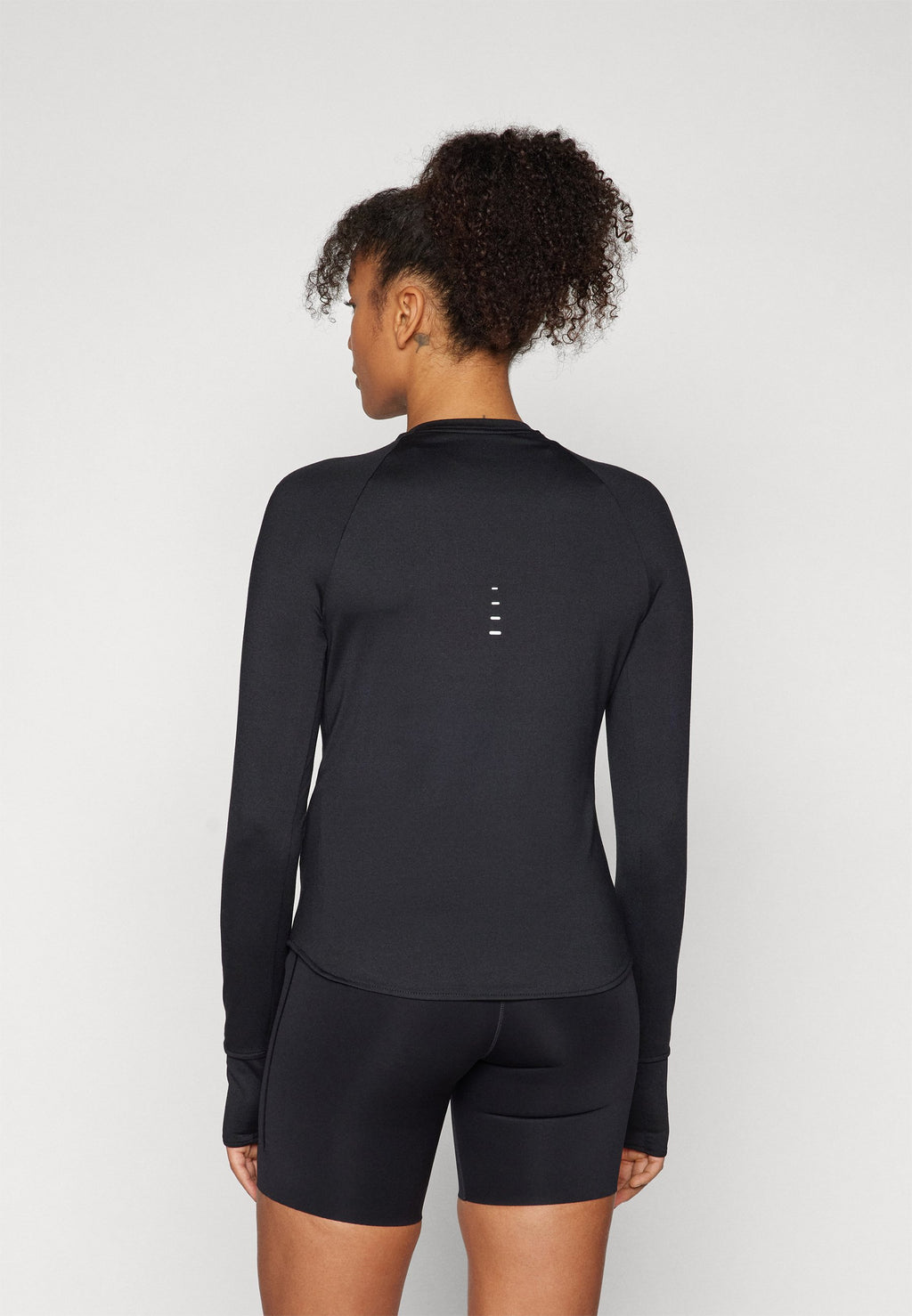 SWIFT - Long sleeved top - black/reflective silver-coloured