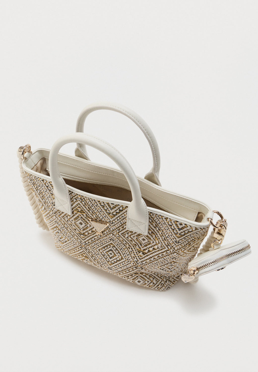 TOTE BAG UNISEX - Handbag - black/beige