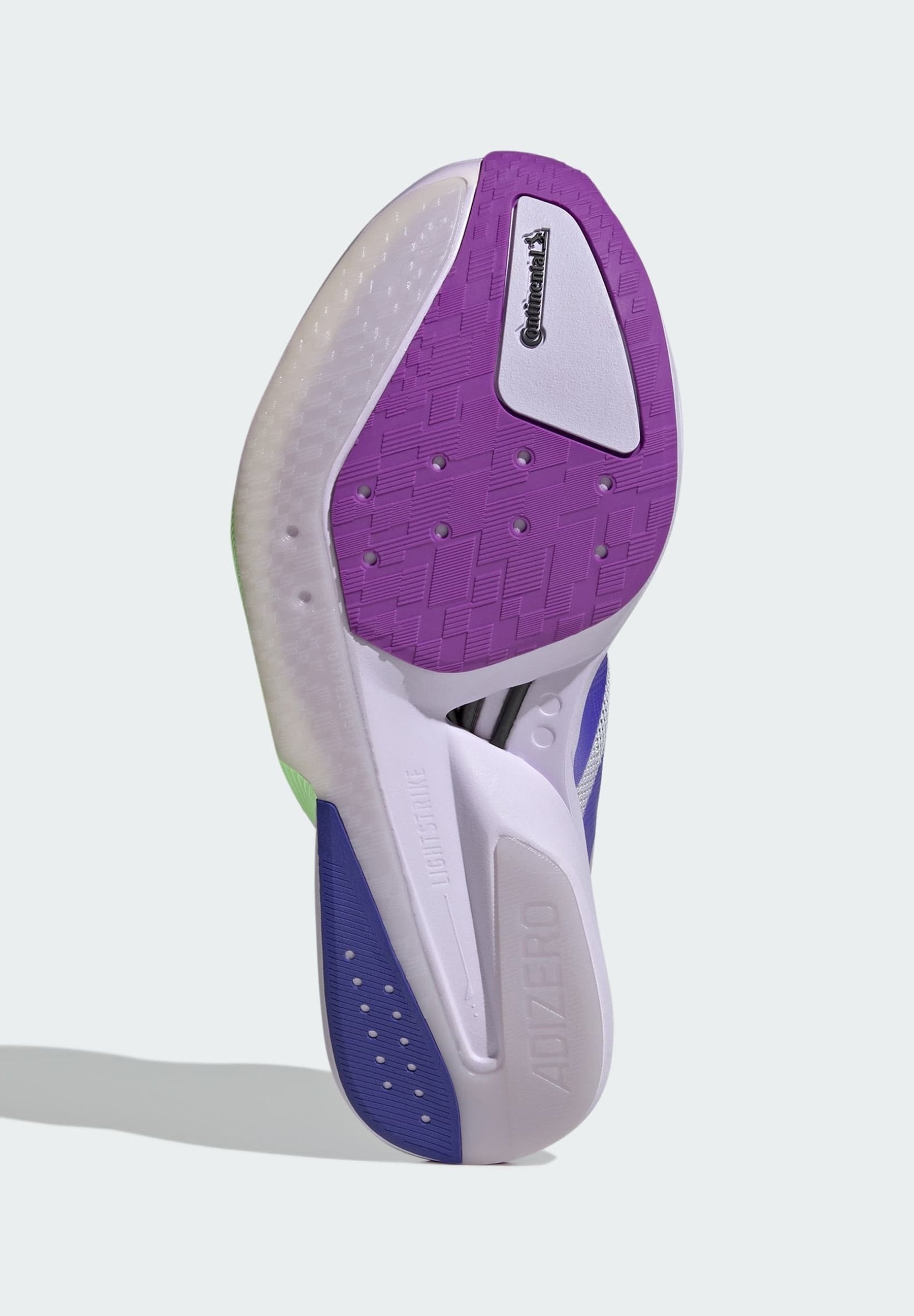 ADIZERO BOSTON - Yol koşu ayakkabıları - mor ton   solar purple   green spark