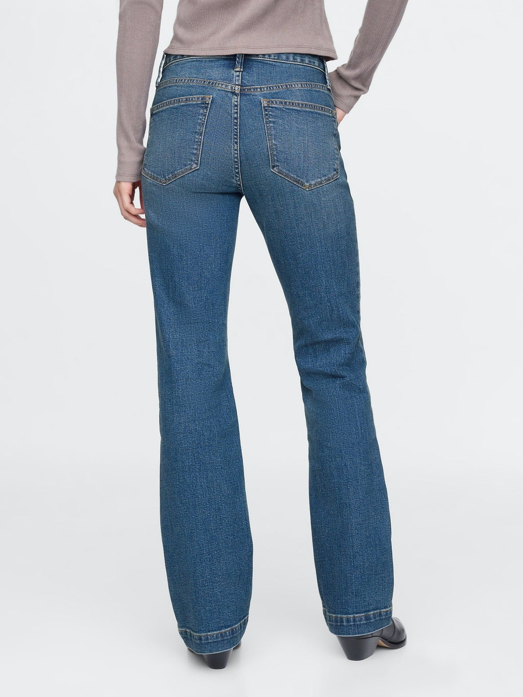 LONG AND LEAN ELLISON - Straight leg jeans - medium indigo