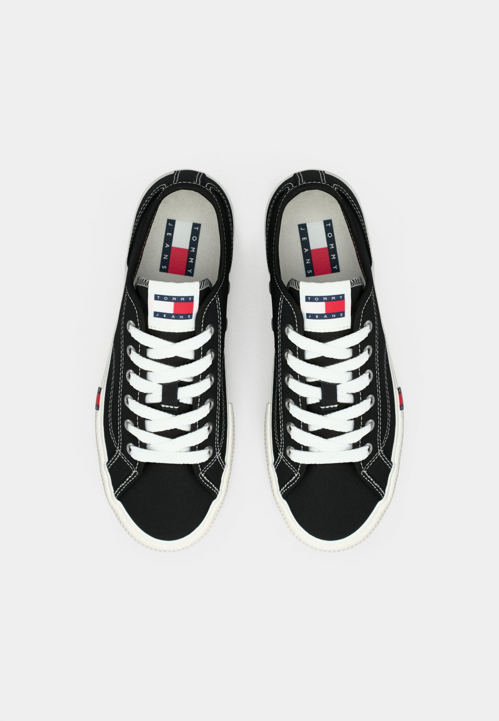 ARCHIVE FLAG STRIPE CANVAS TRAINERS - Trainers - black